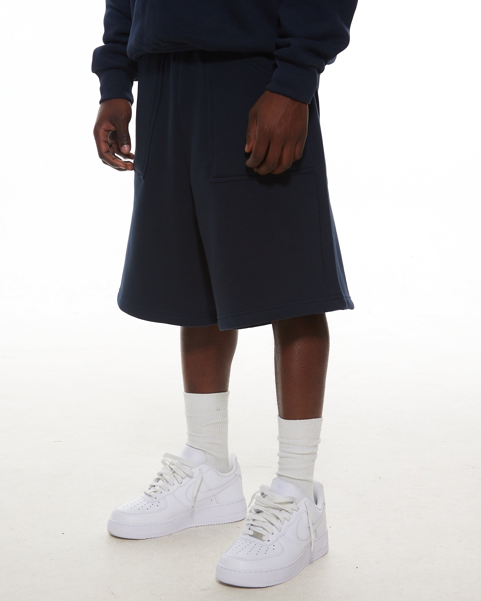 COZY SHORTS - NAVY - SWEATS EU