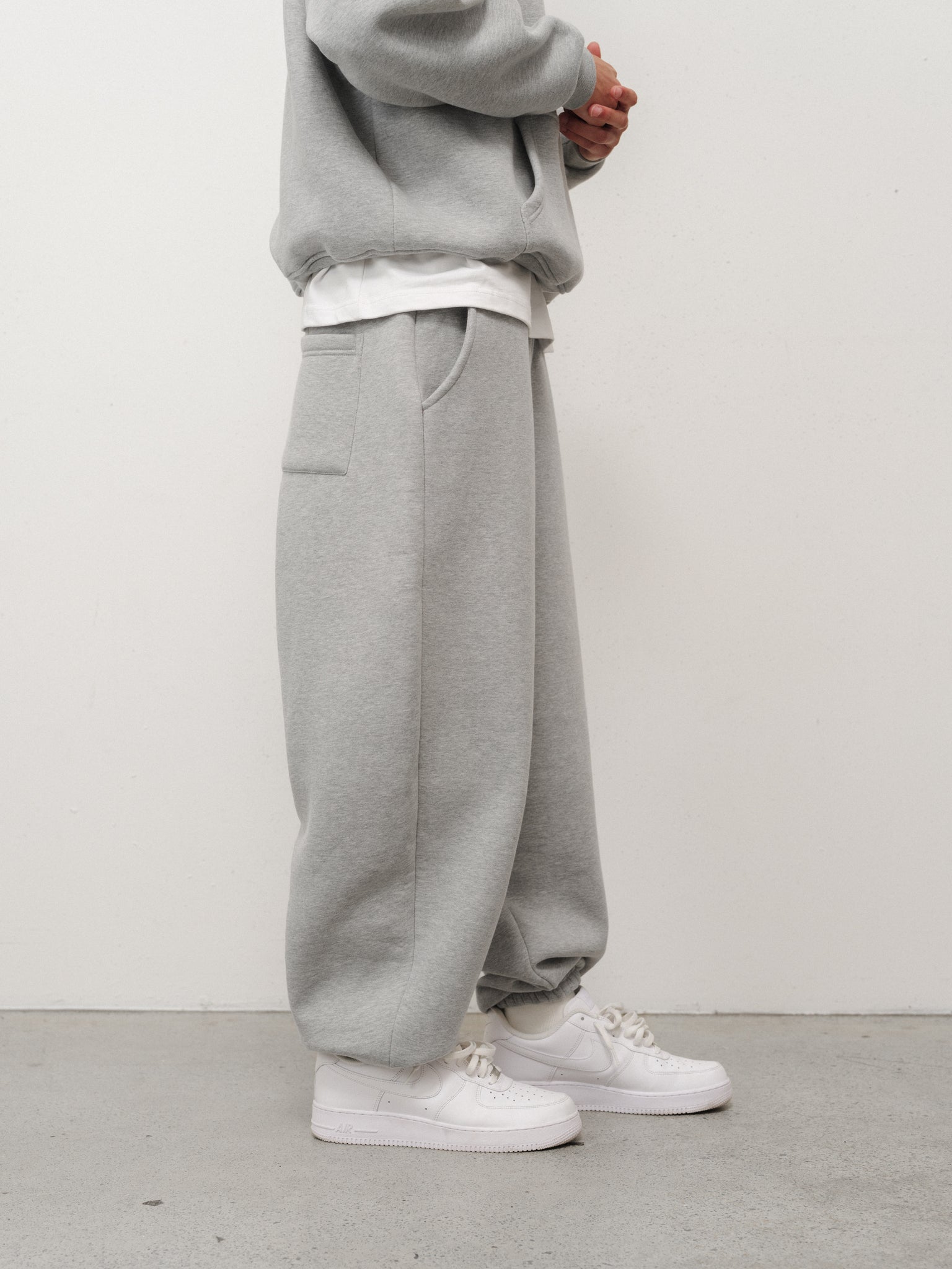 Gray Cozy Sweatpant from Sweats EU, soft fabric, relaxed fit, and elastic waistband, perfect for comfortable casual wear.