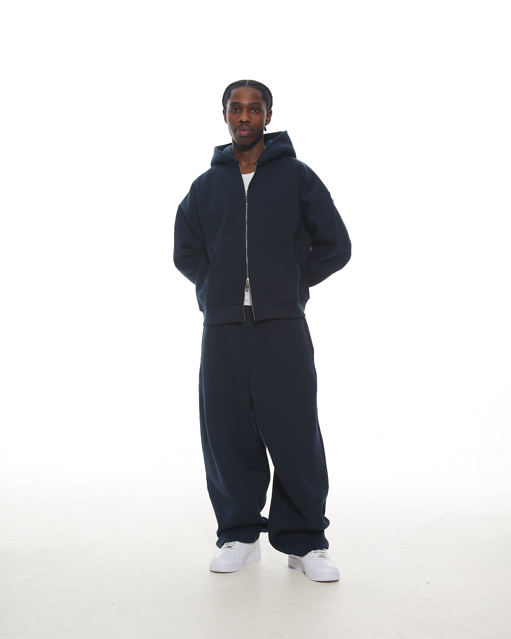 COZY ZIP UP - NAVY - SWEATS EU