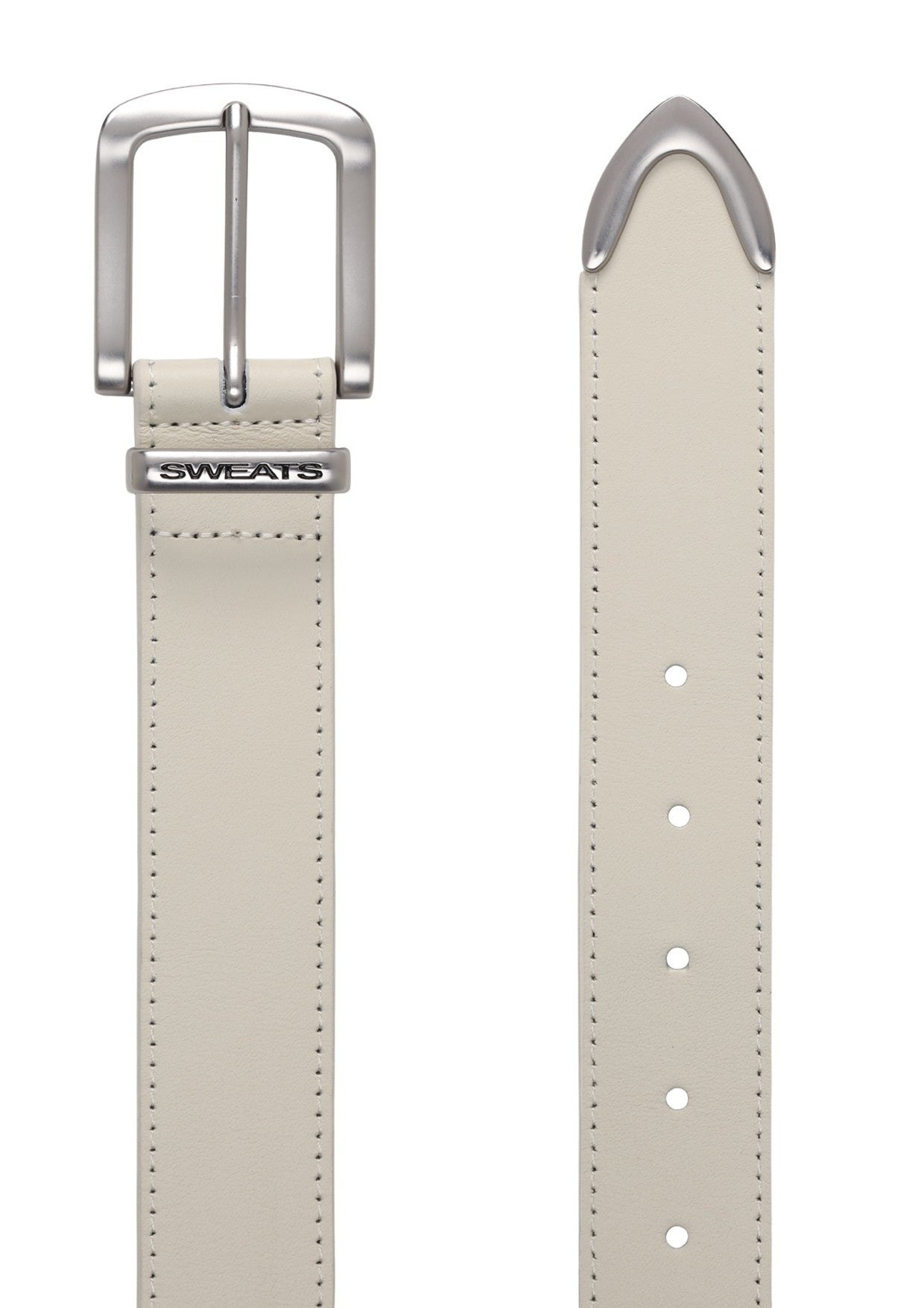LEATHER BELT - CREAM - SWEATS EU