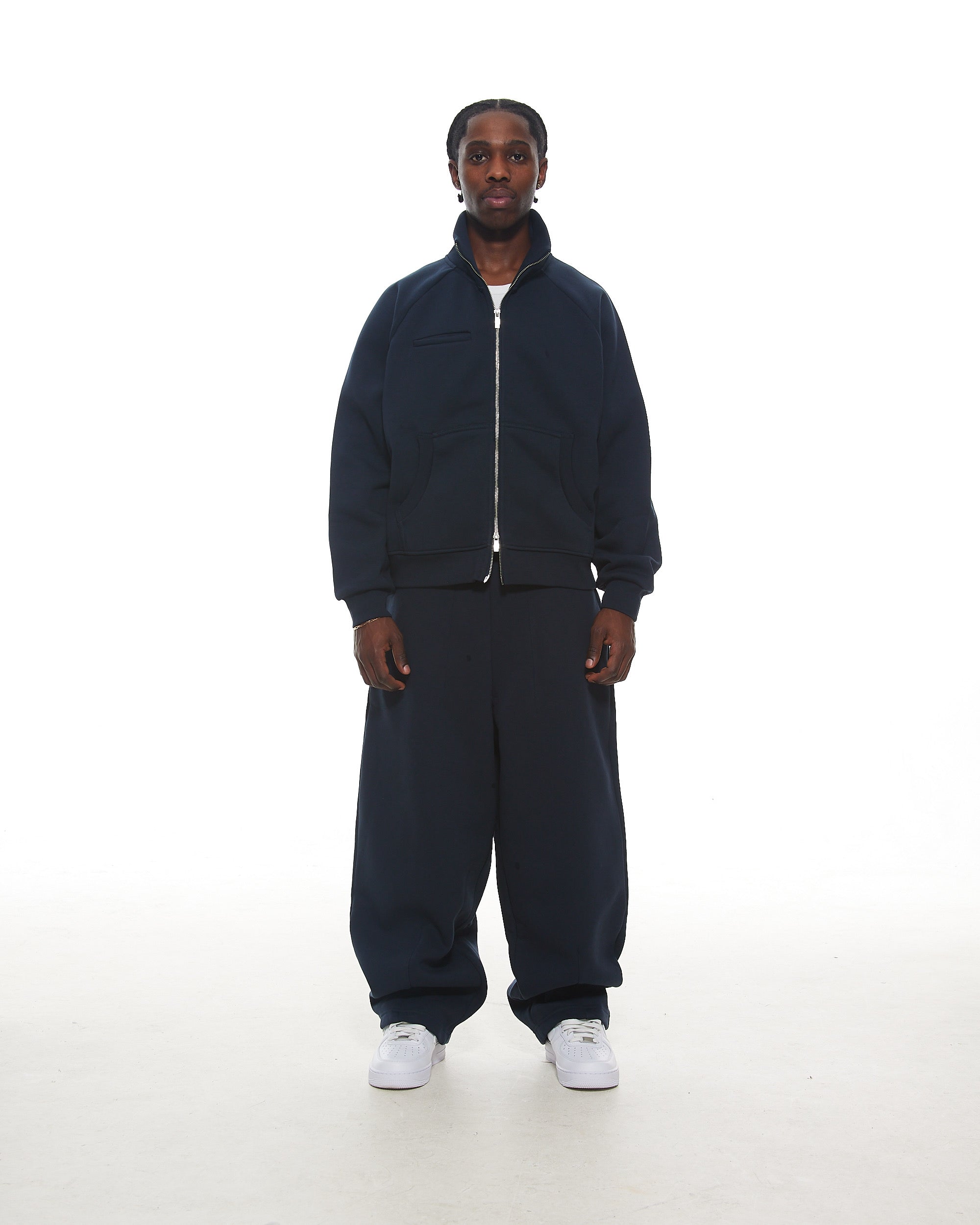 COZY TRACK JACKET - NAVY - SWEATS EU