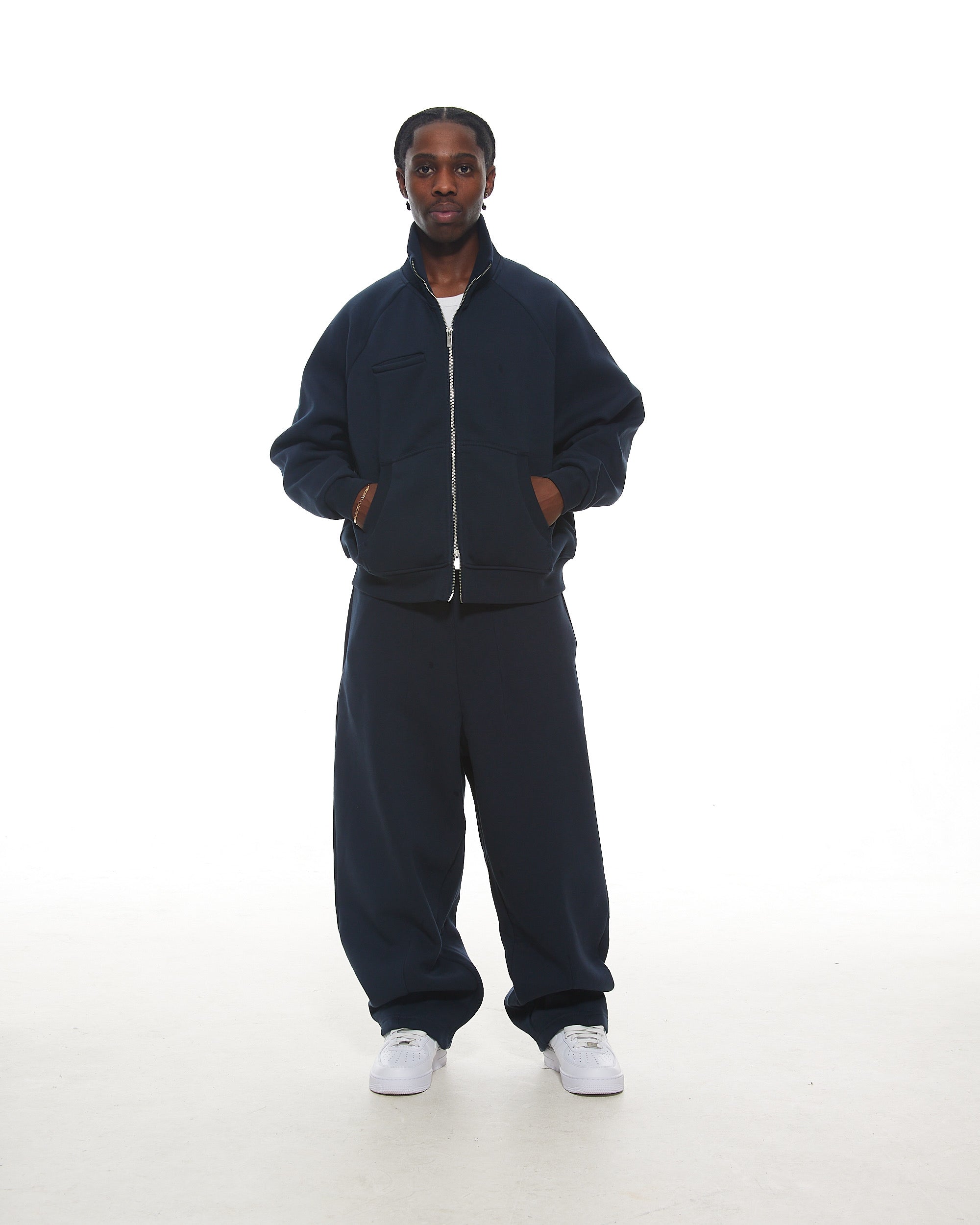 COZY TRACK JACKET - NAVY - SWEATS EU