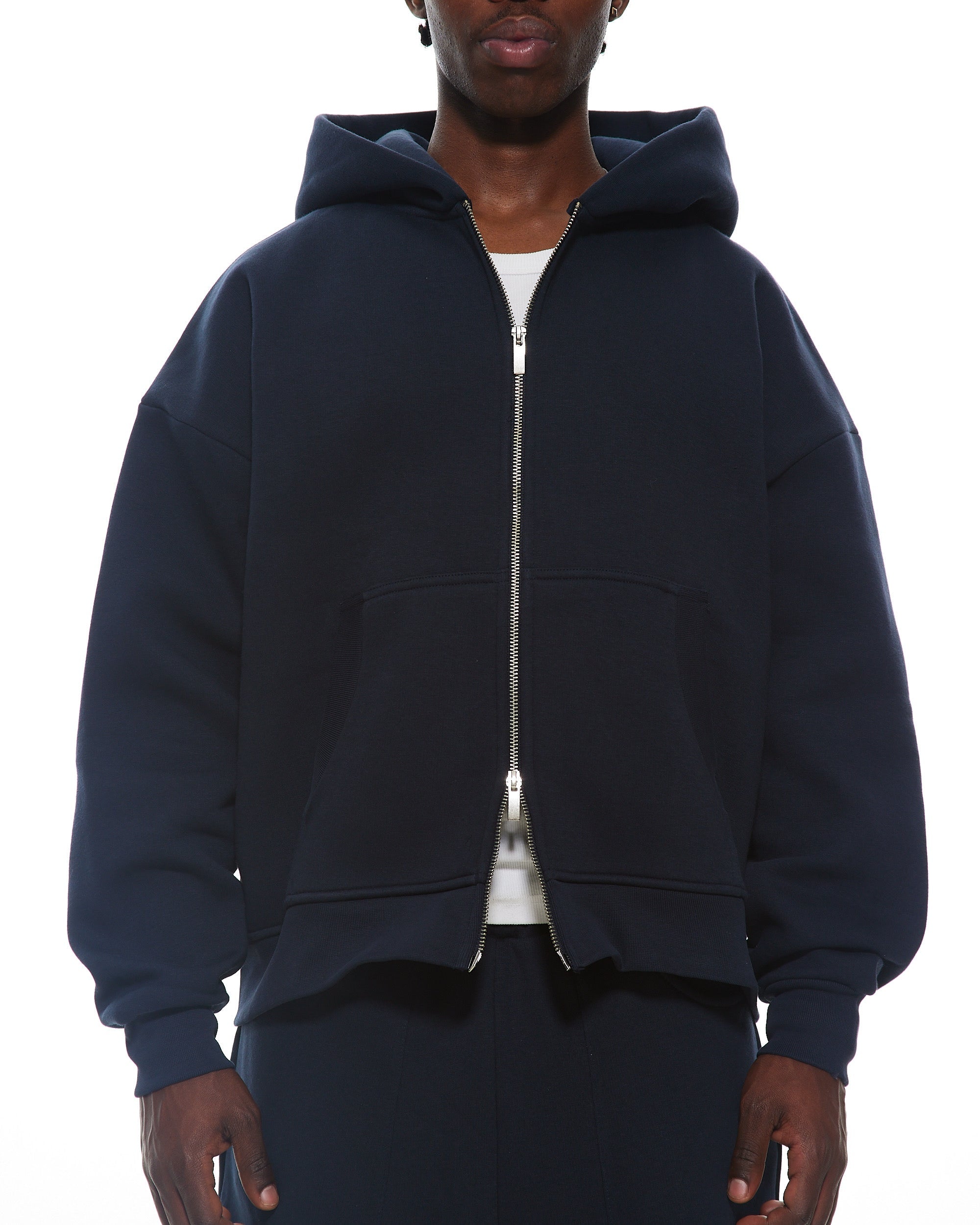 COZY ZIP UP - NAVY - SWEATS EU