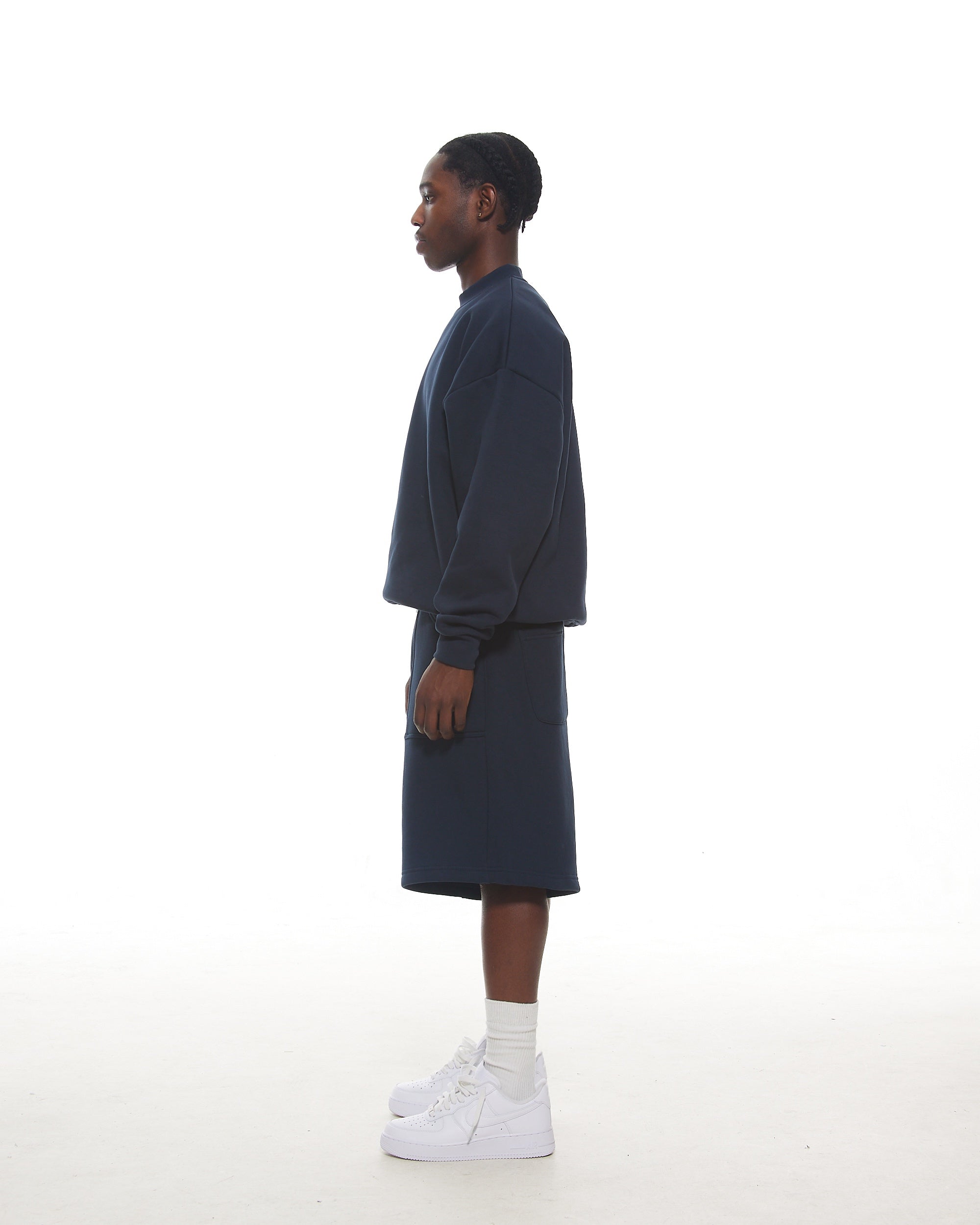 COZY SHORTS - NAVY - SWEATS EU