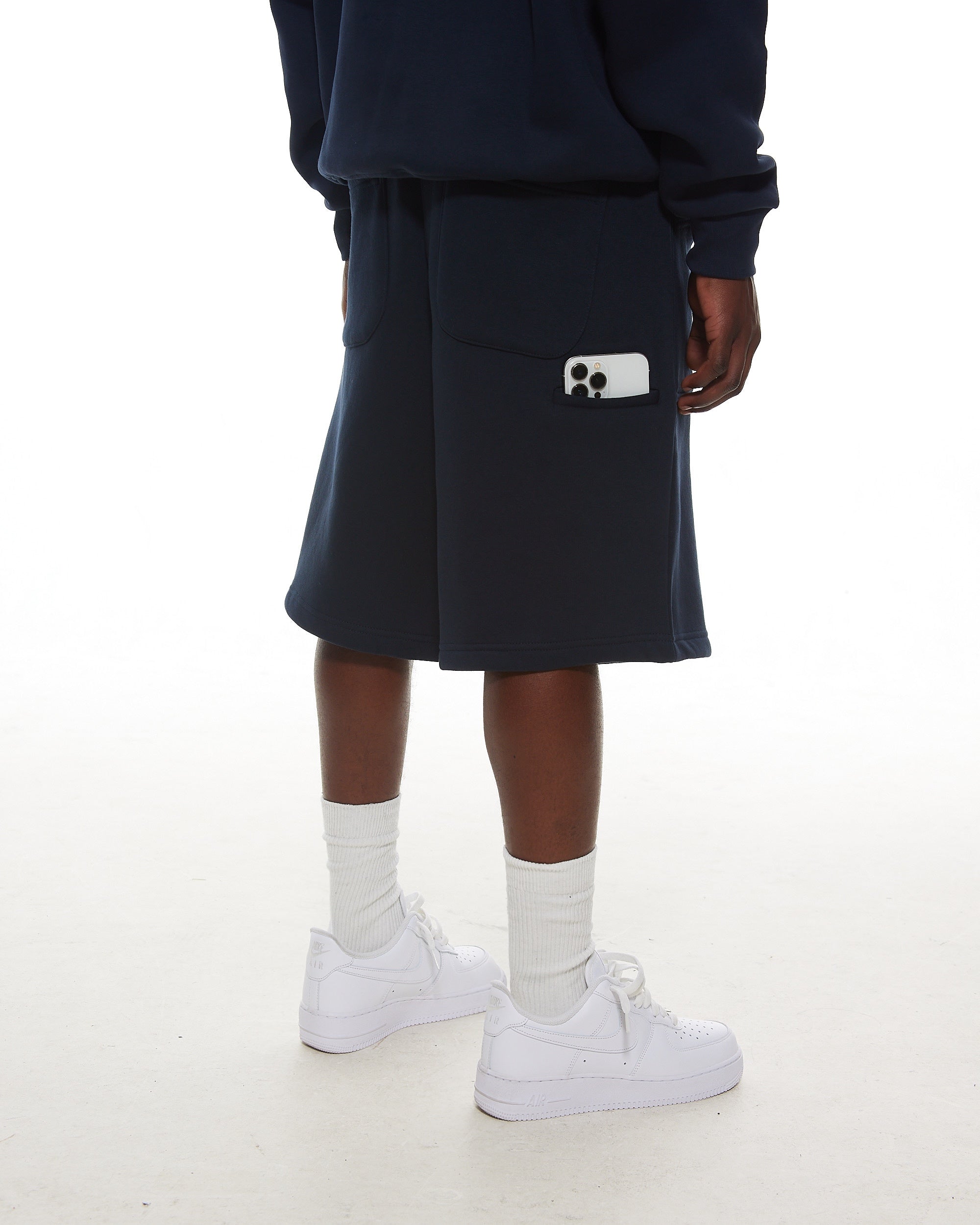 COZY SHORTS - NAVY - SWEATS EU