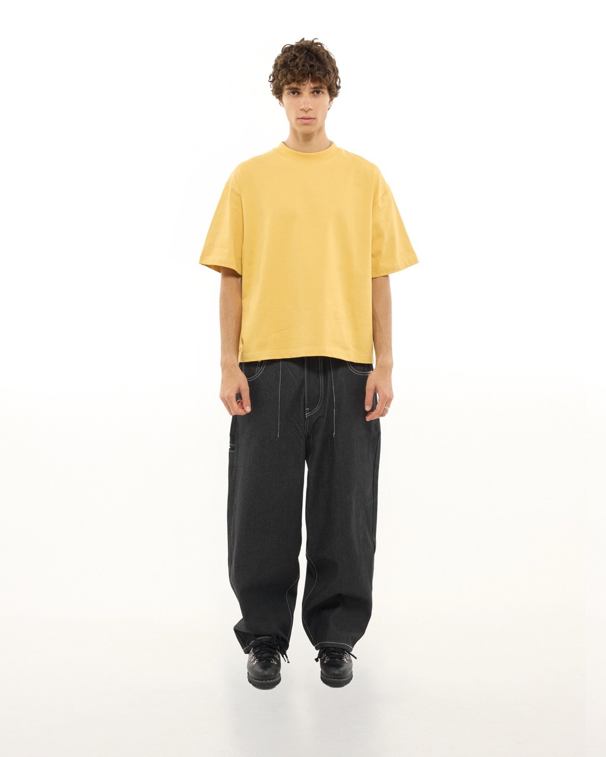 SIGNATURE BLANK T-SHIRT - YELLOW - SWEATS EU
