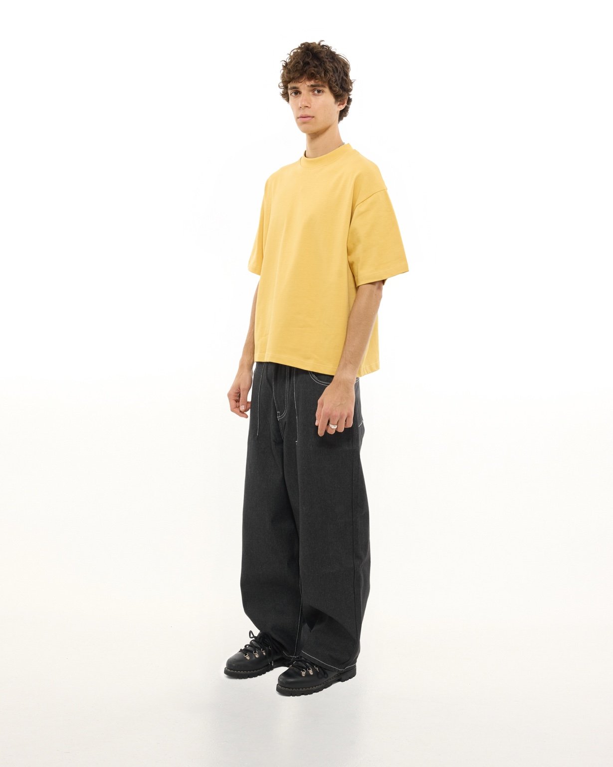 SIGNATURE BLANK T-SHIRT - YELLOW - SWEATS EU