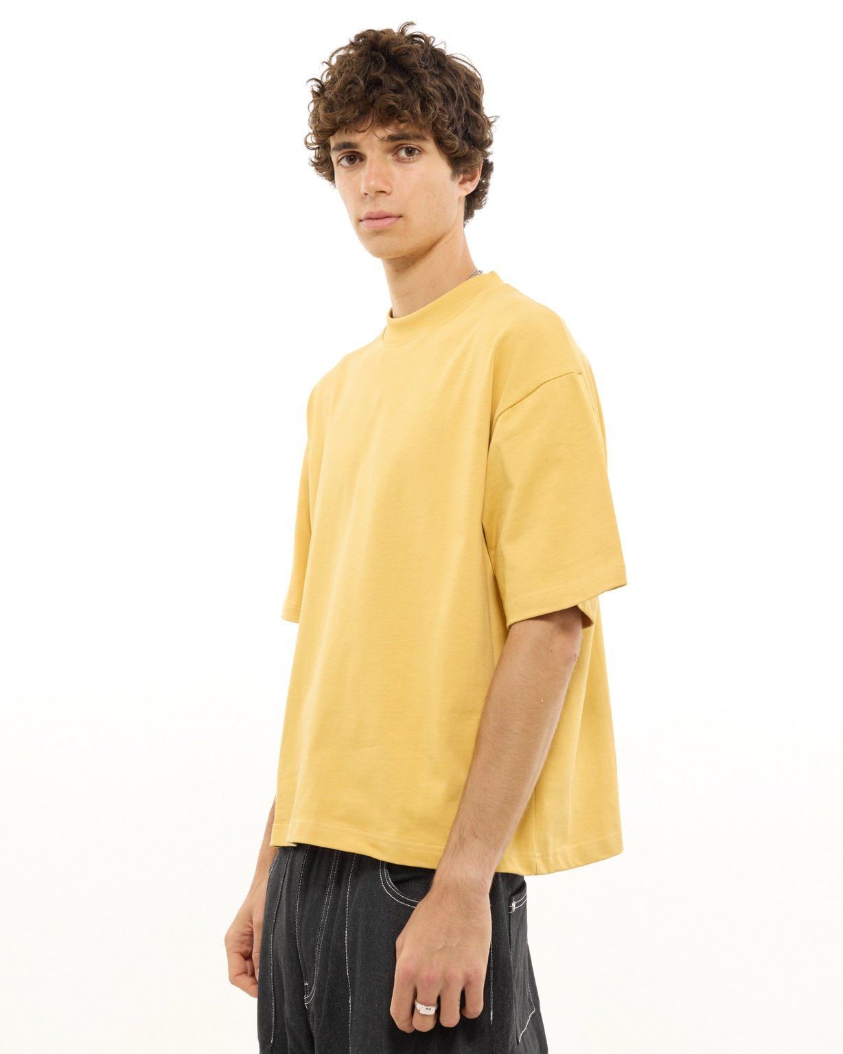 SIGNATURE BLANK T-SHIRT - YELLOW - SWEATS EU