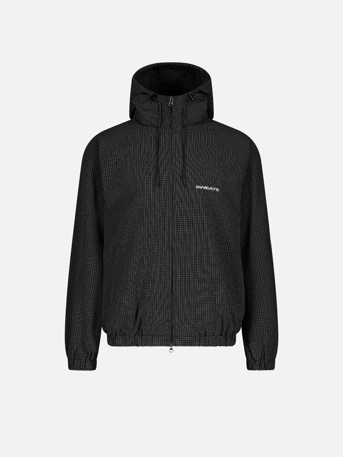 CHECKERED TRACK HOOD - BLACK/WHITE
