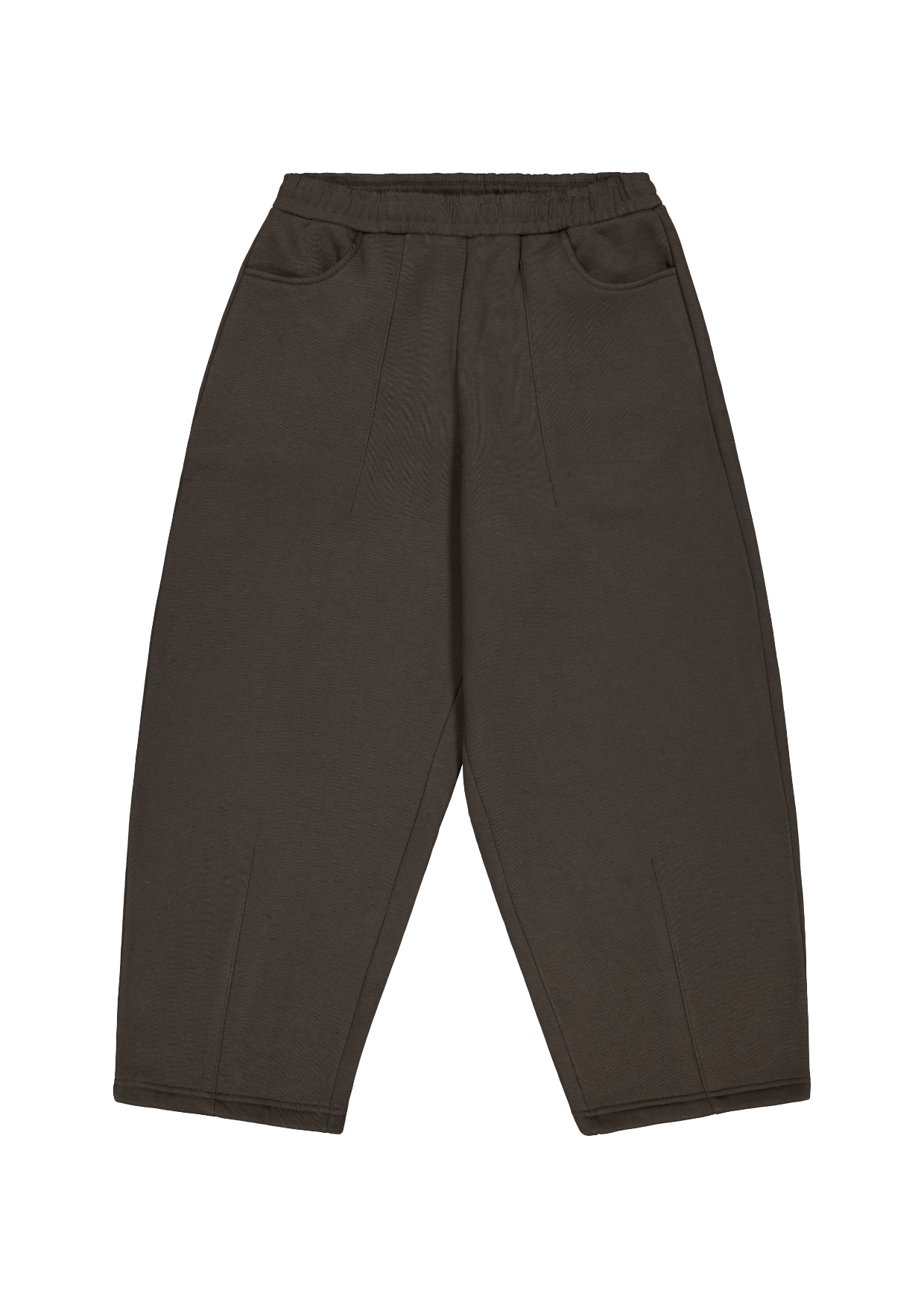 COZY STRAIGHT LEG SWEATS - COFFEE