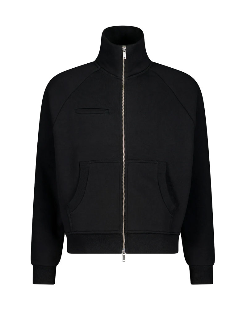 Black Cozy Track Jacket | Sweats Collective