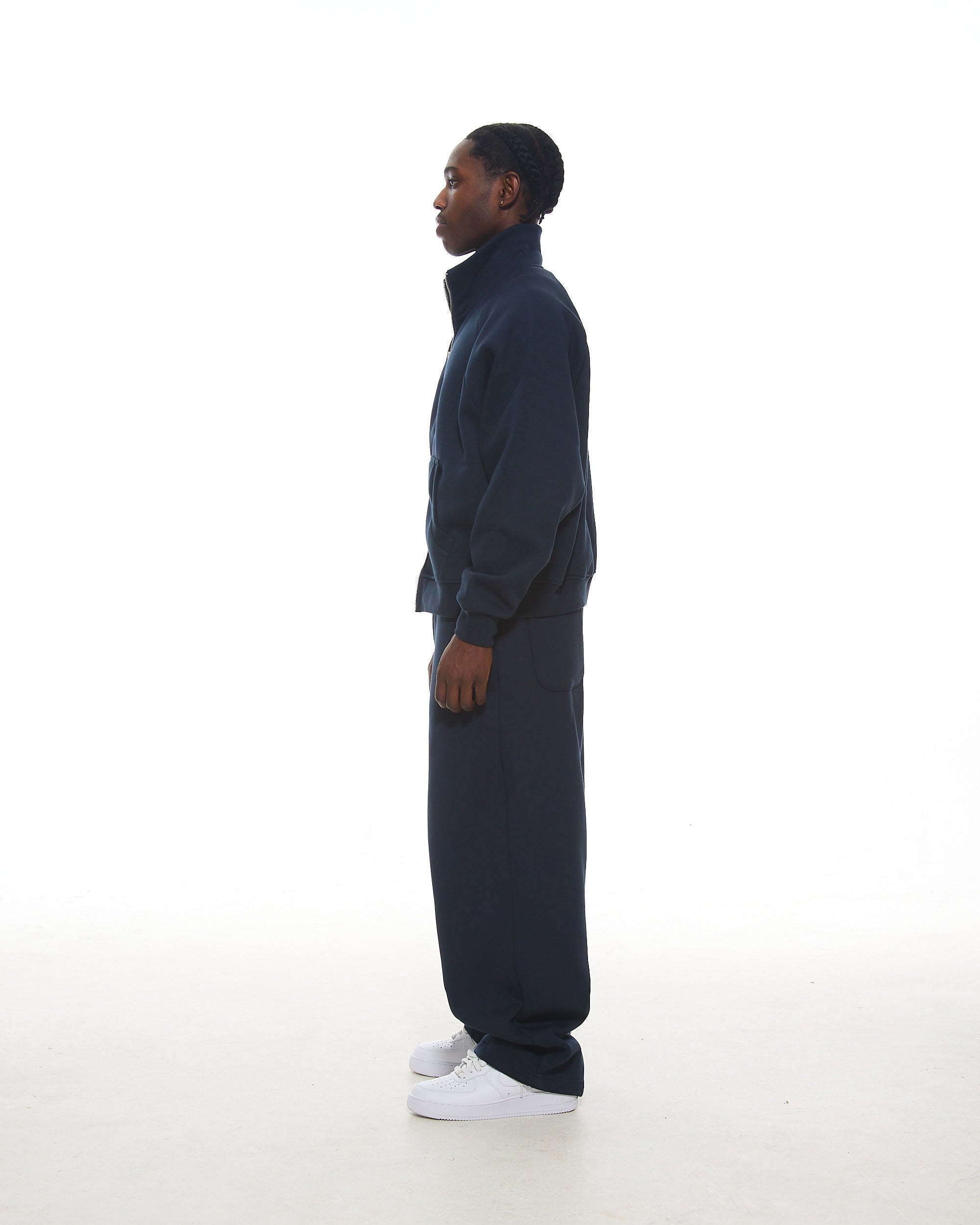 COZY TRACK JACKET - NAVY - SWEATS EU
