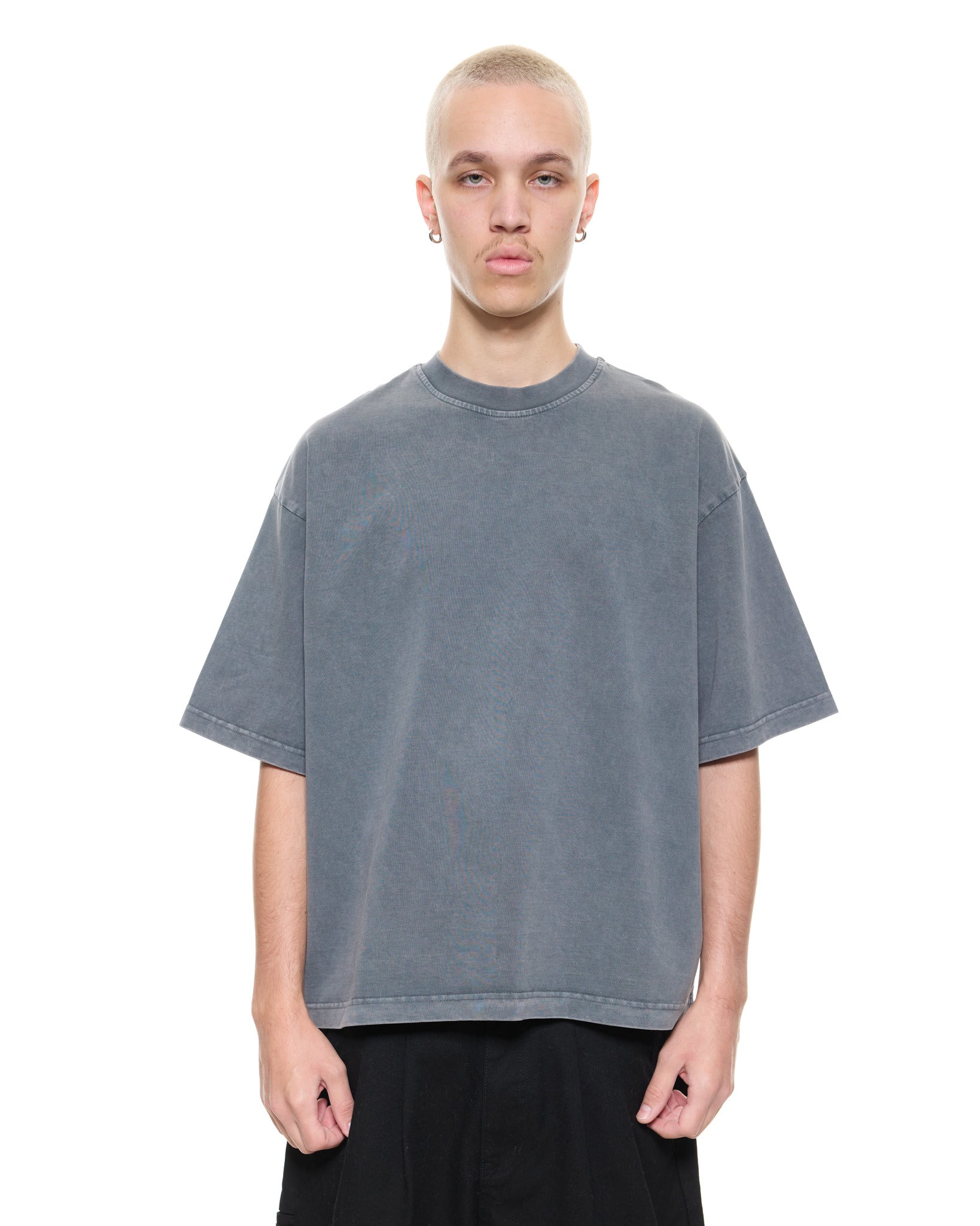 SIGNATURE BLANK T-SHIRT - WASHED GREY - SWEATS EU