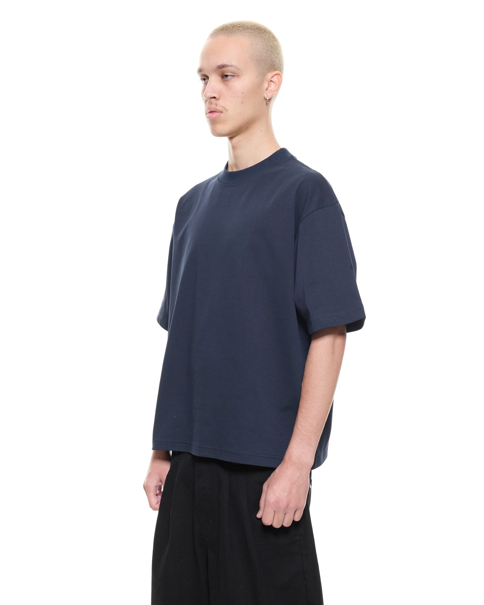 SIGNATURE BLANK T-SHIRT - NAVY - SWEATS EU