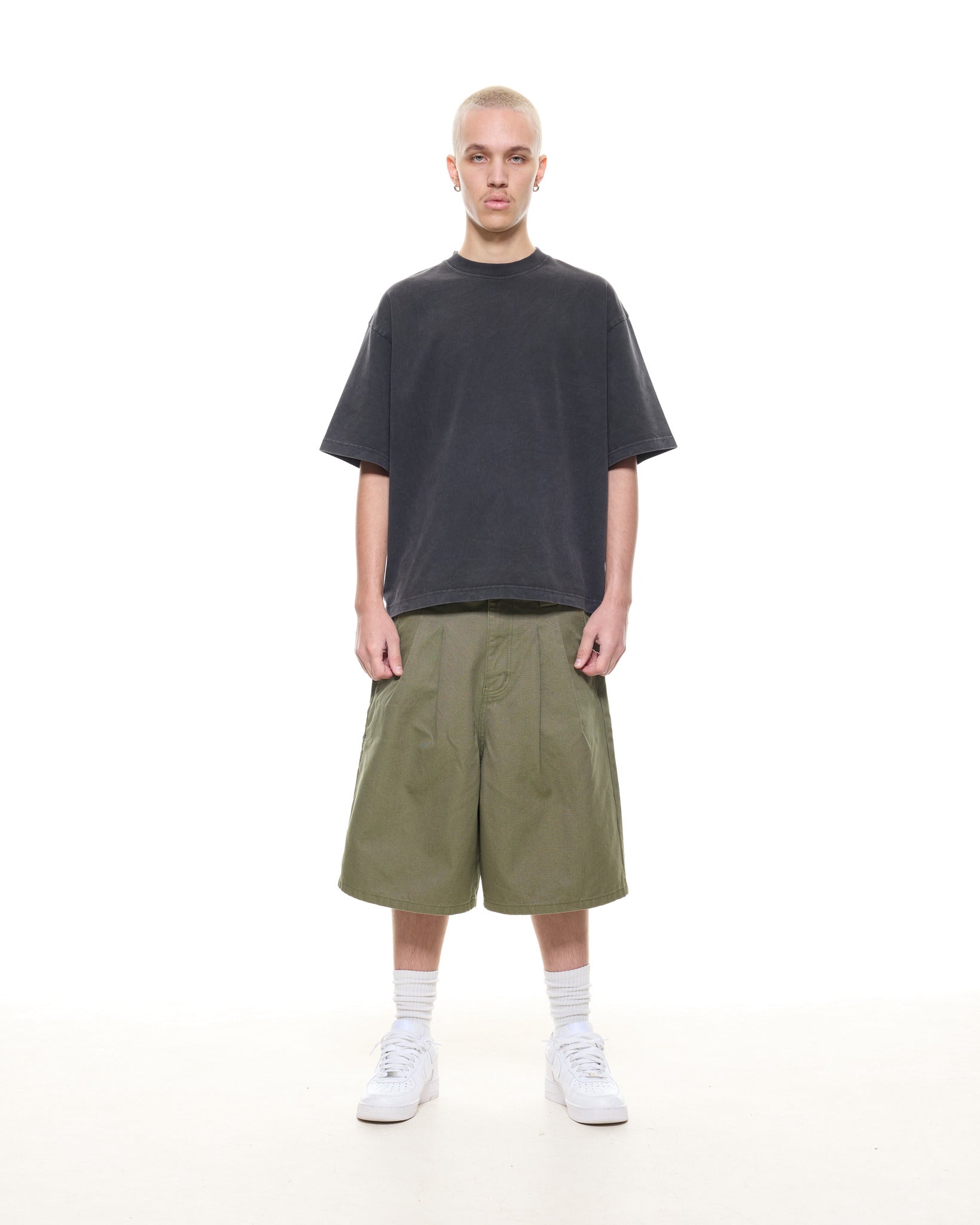 WORKWEAR SHORTS - OLIVE - SWEATS EU