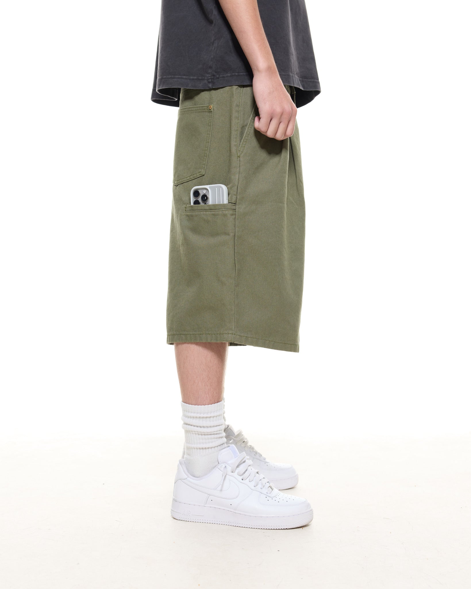 WORKWEAR SHORTS - OLIVE - SWEATS EU