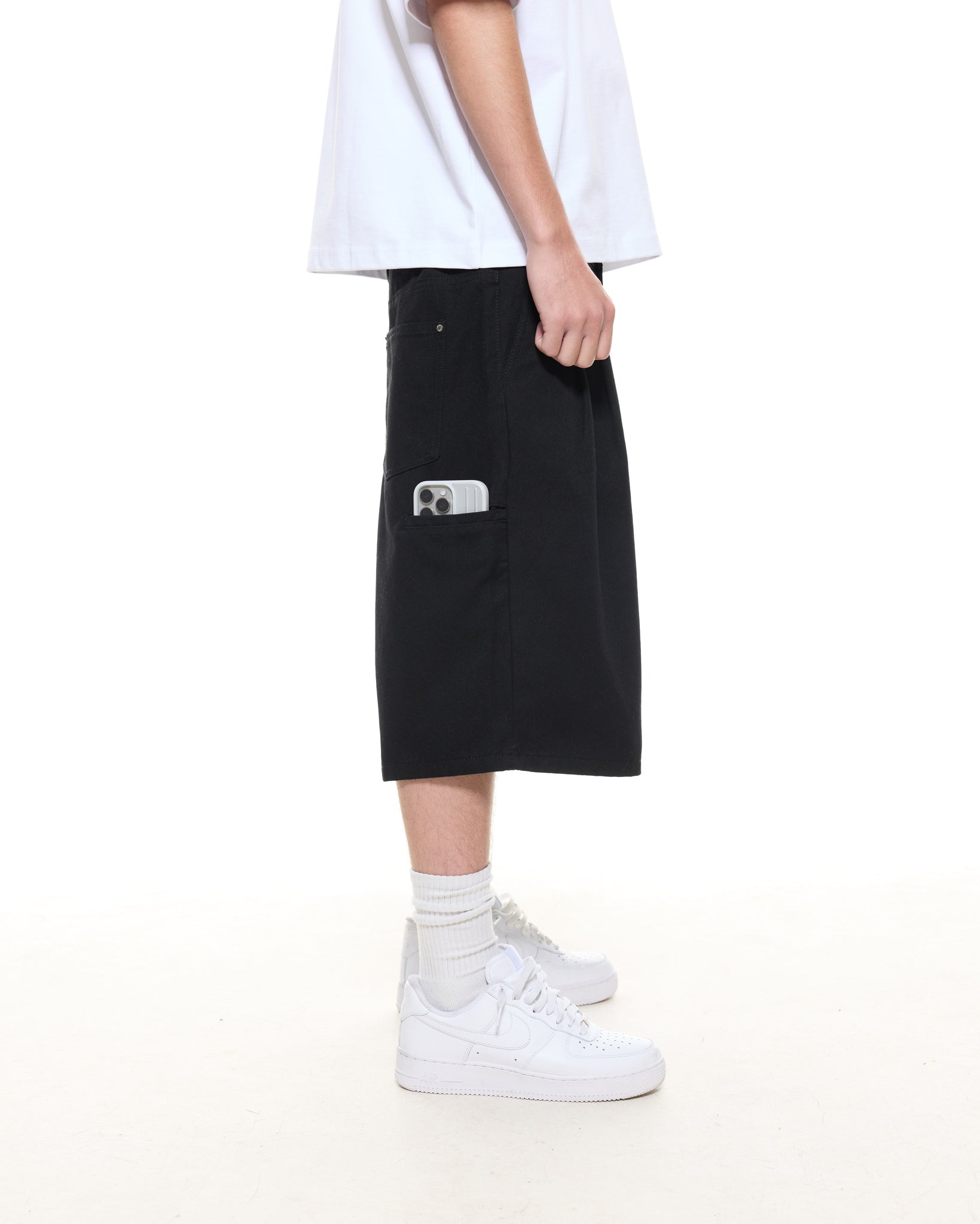 WORKWEAR SHORTS - BLACK - SWEATS EU
