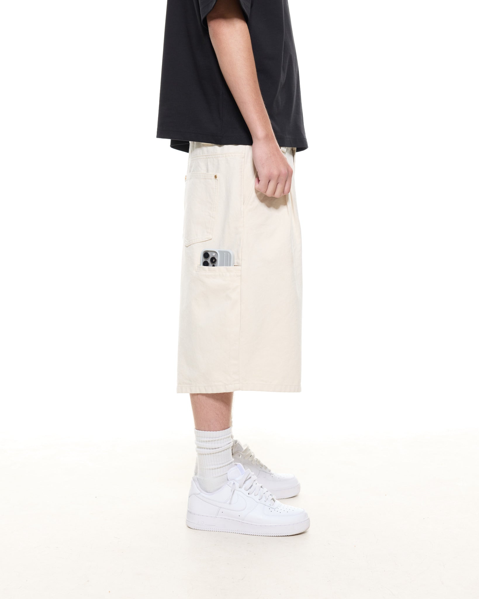 WORKWEAR SHORTS - ECRU - SWEATS EU