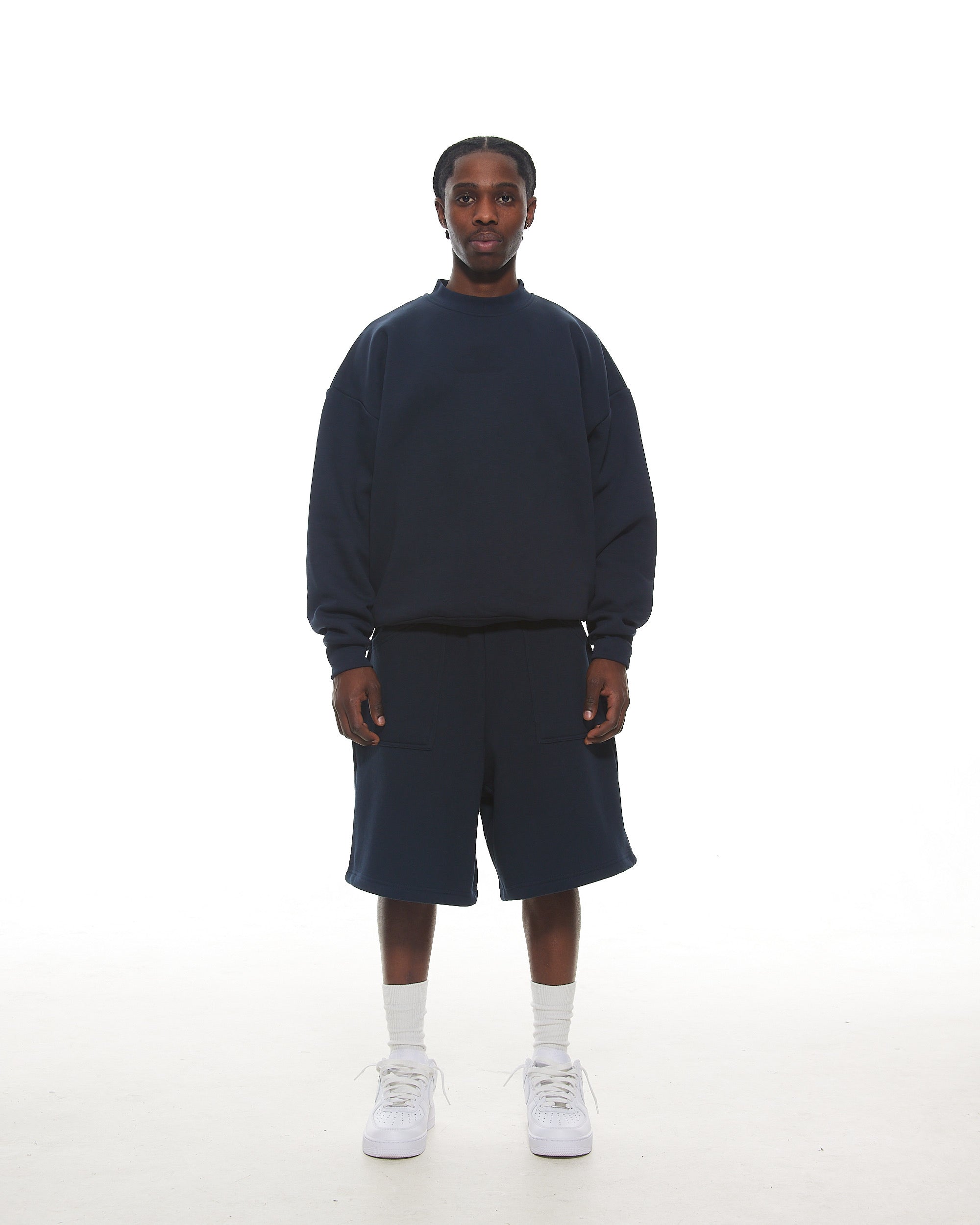 COZY SHORTS - NAVY - SWEATS EU