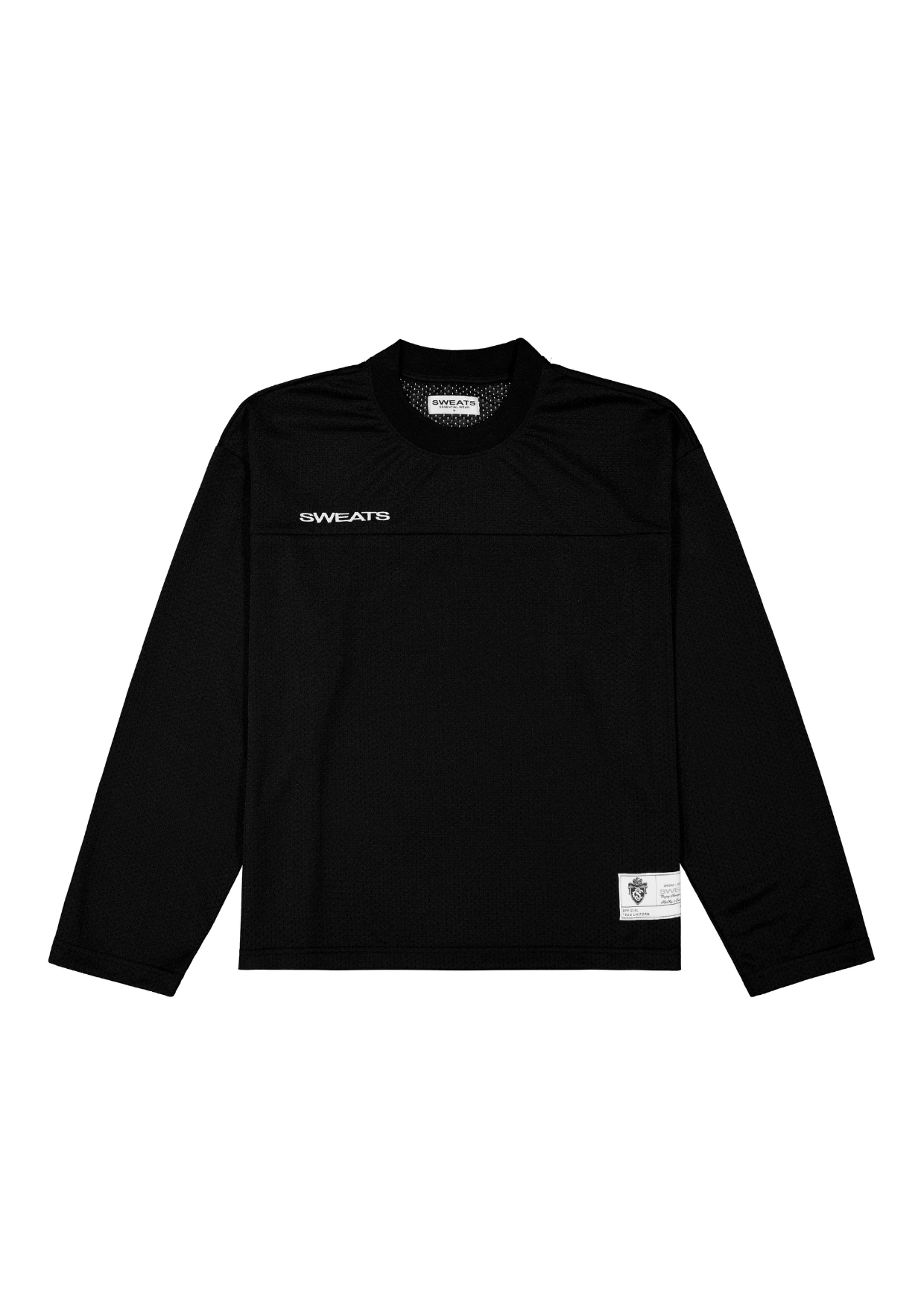 MESH LS T-SHIRT - BLACK