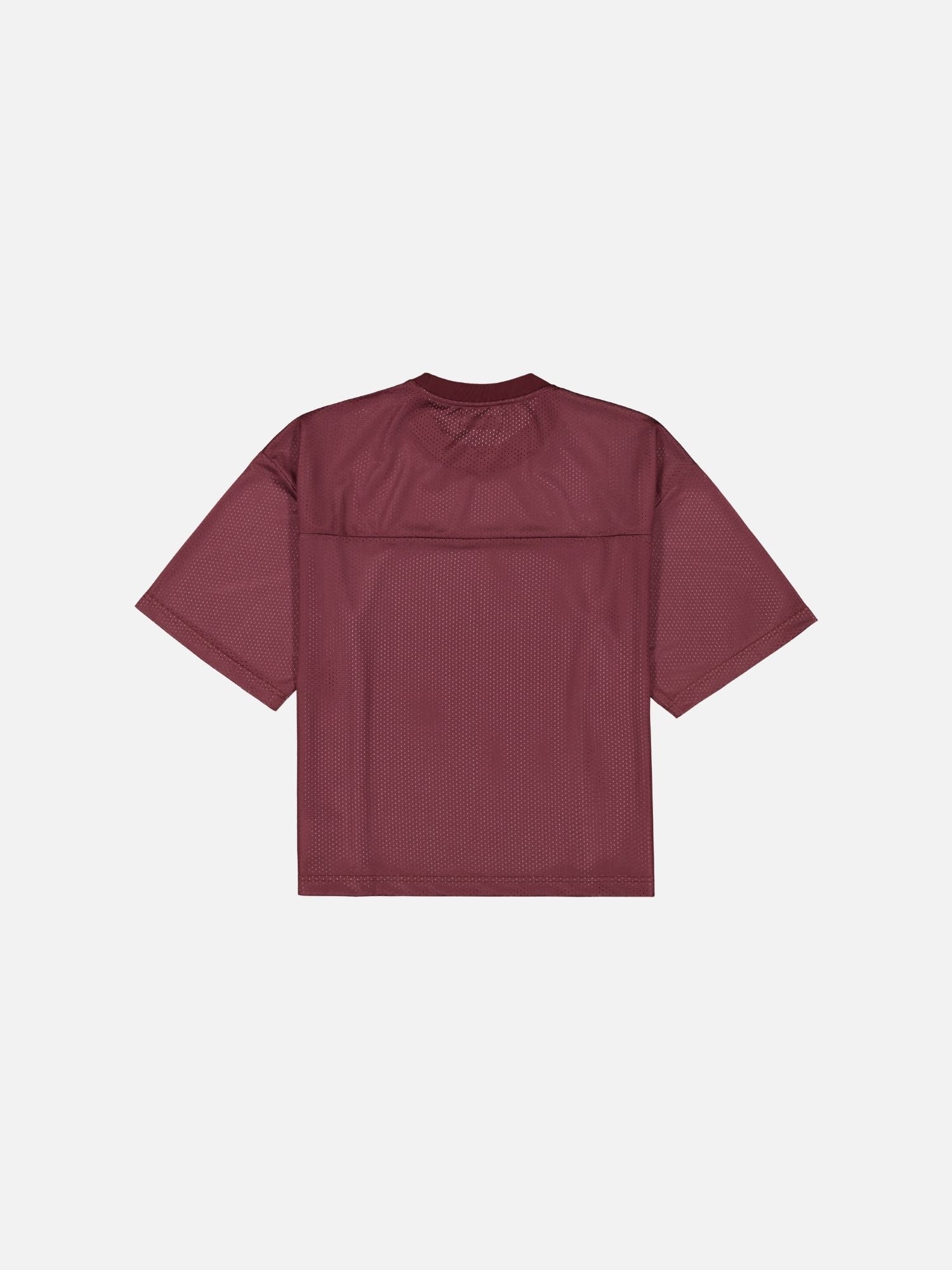 MESH SS T-SHIRT - BURGUNDY - SWEATS EU