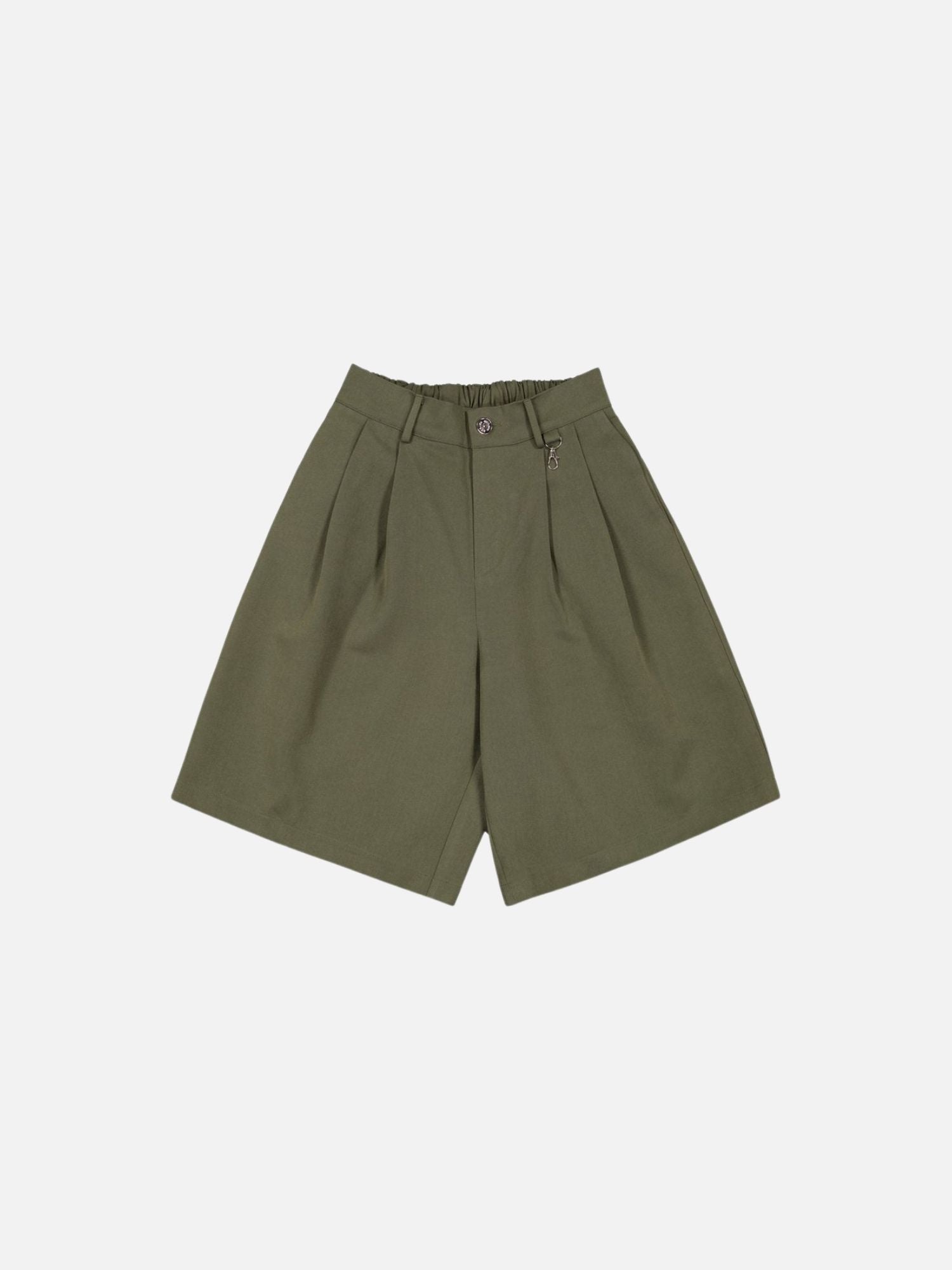 PLEATED SHORT - OLIVE - SWEATS EU