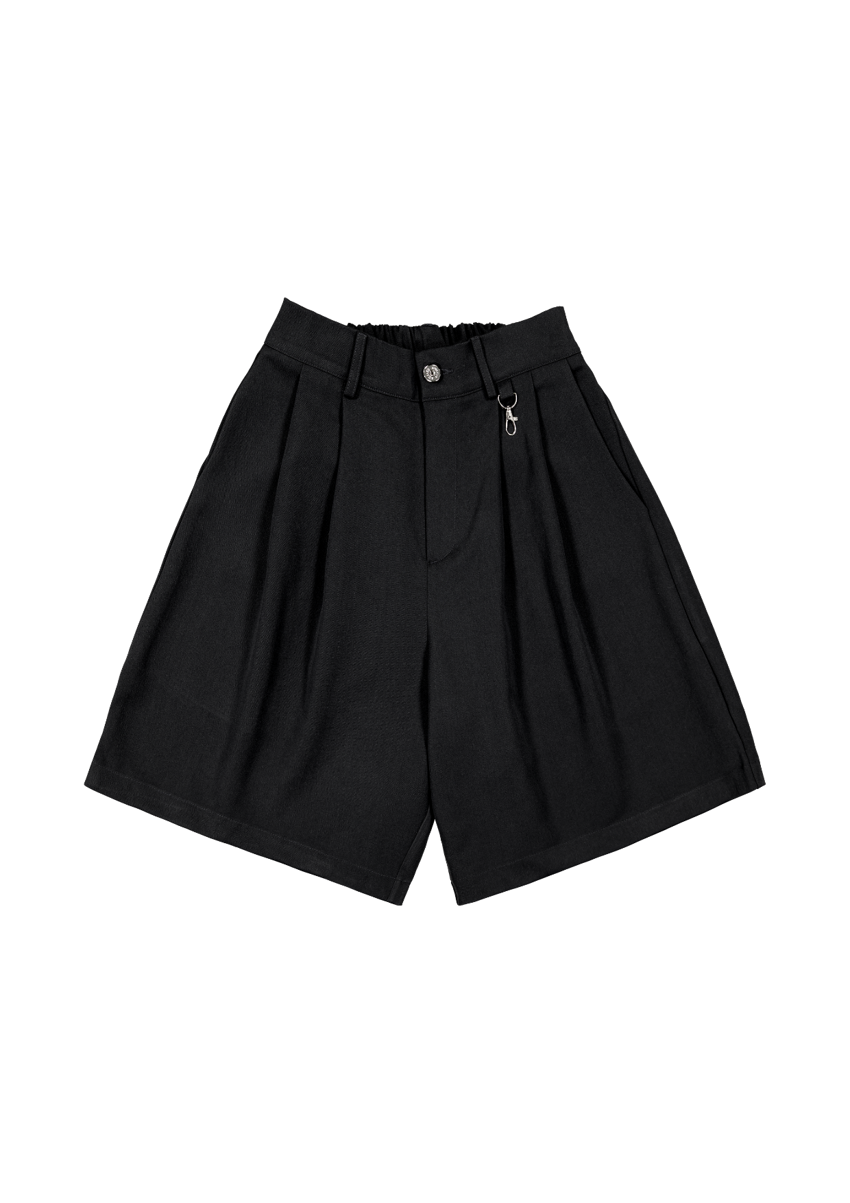 PLEATED SHORT - BLACK