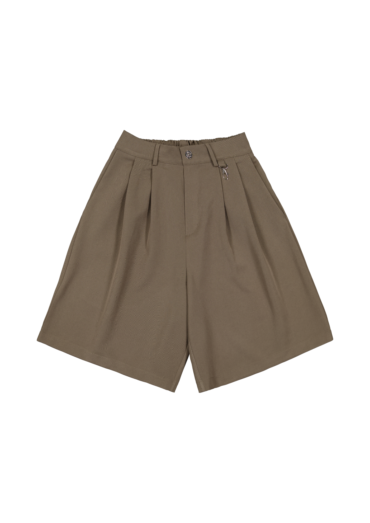 PLEATED SHORT - BROWN