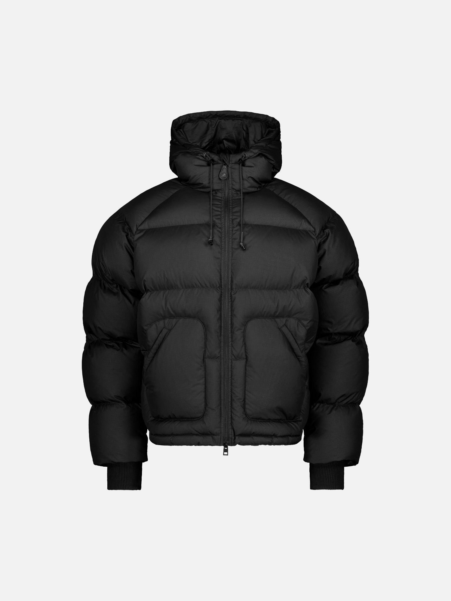 HOODED PUFFER JACKET - BLACK - SWEATS EU