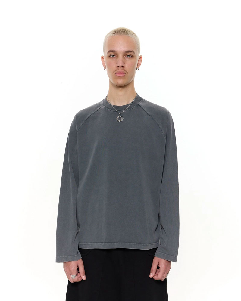 Long Sleeve T-Shirt - Washed Grey