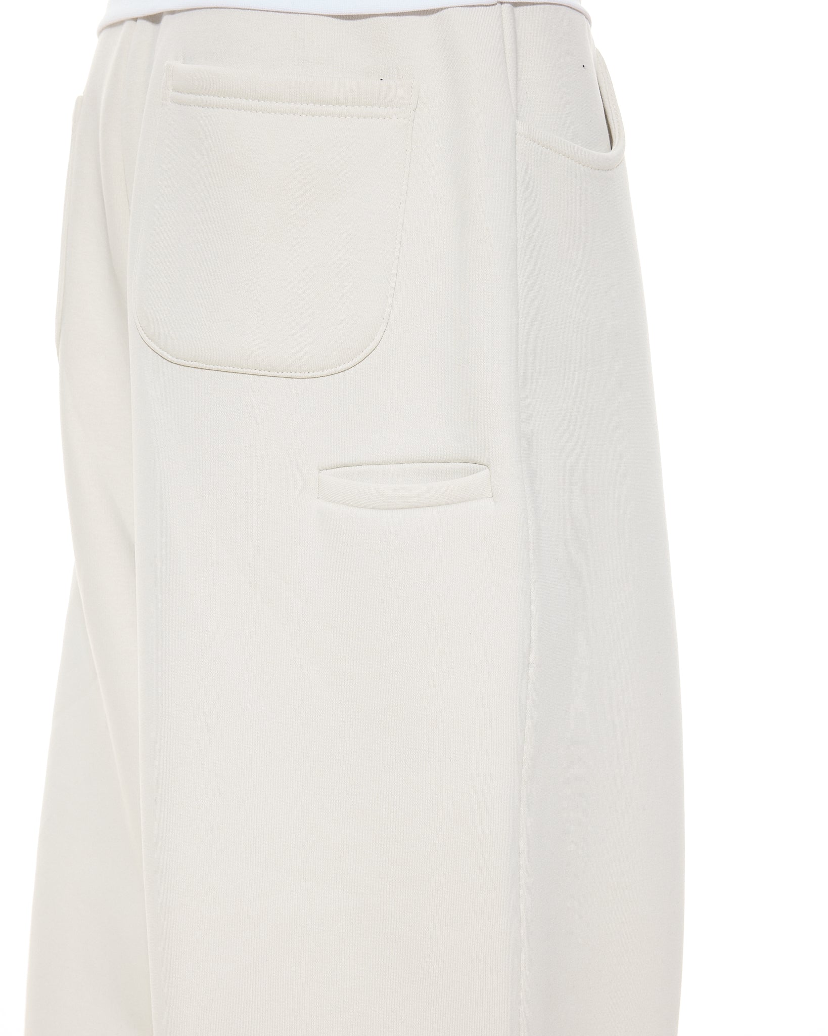 COZY STRAIGHT LEG SWEATS - CHALK