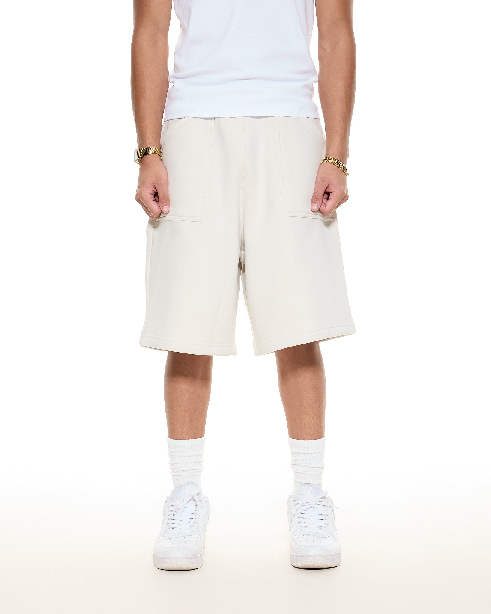 COZY SHORTS - CHALK - SWEATS EU