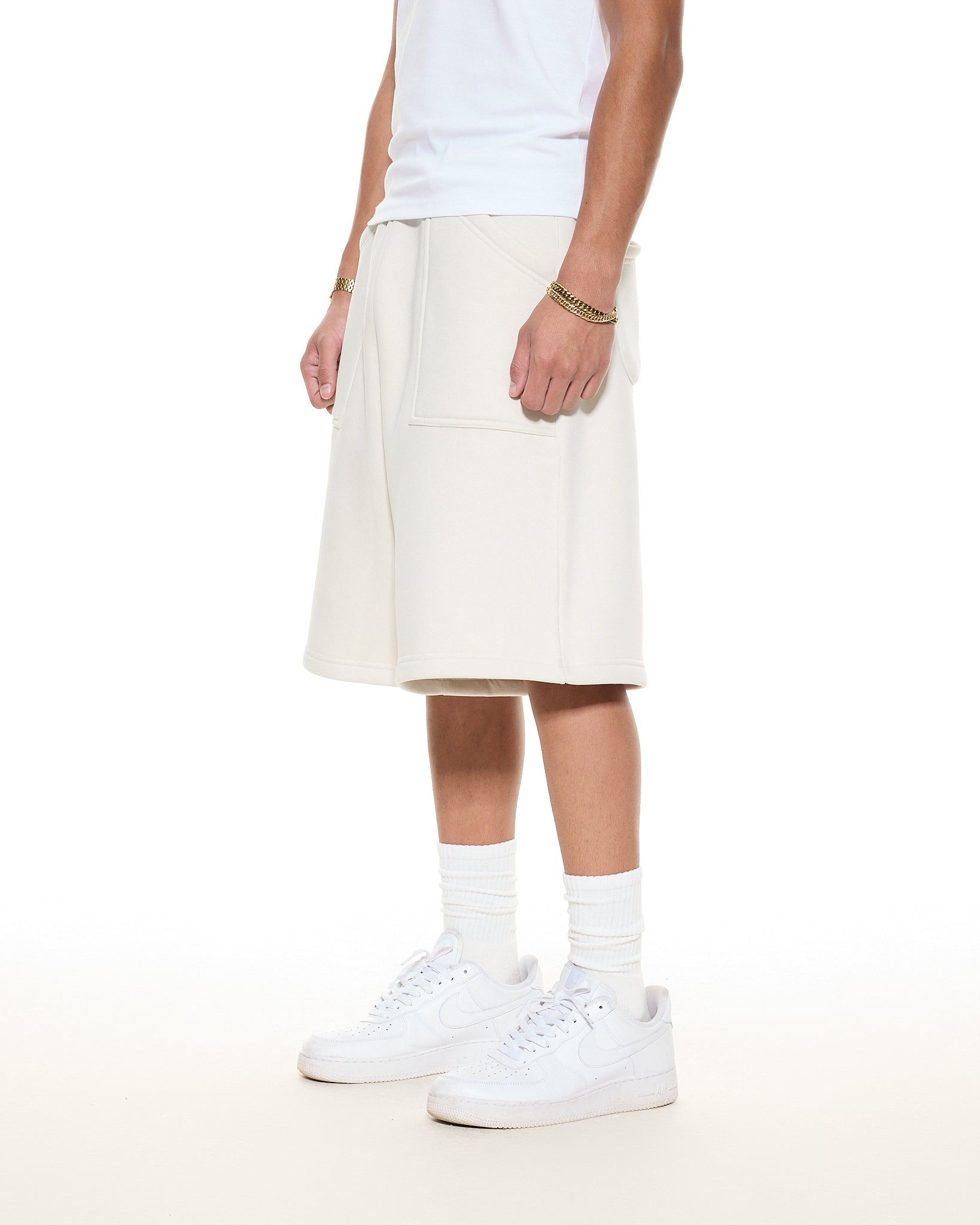 COZY SHORTS - CHALK
