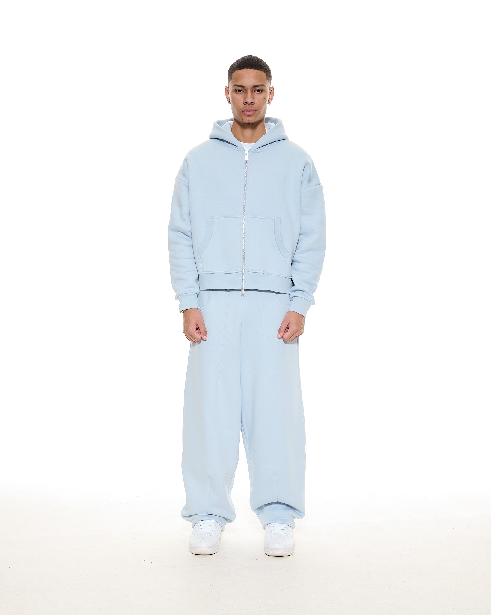 COZY ZIP UP - GLACIER - SWEATS EU