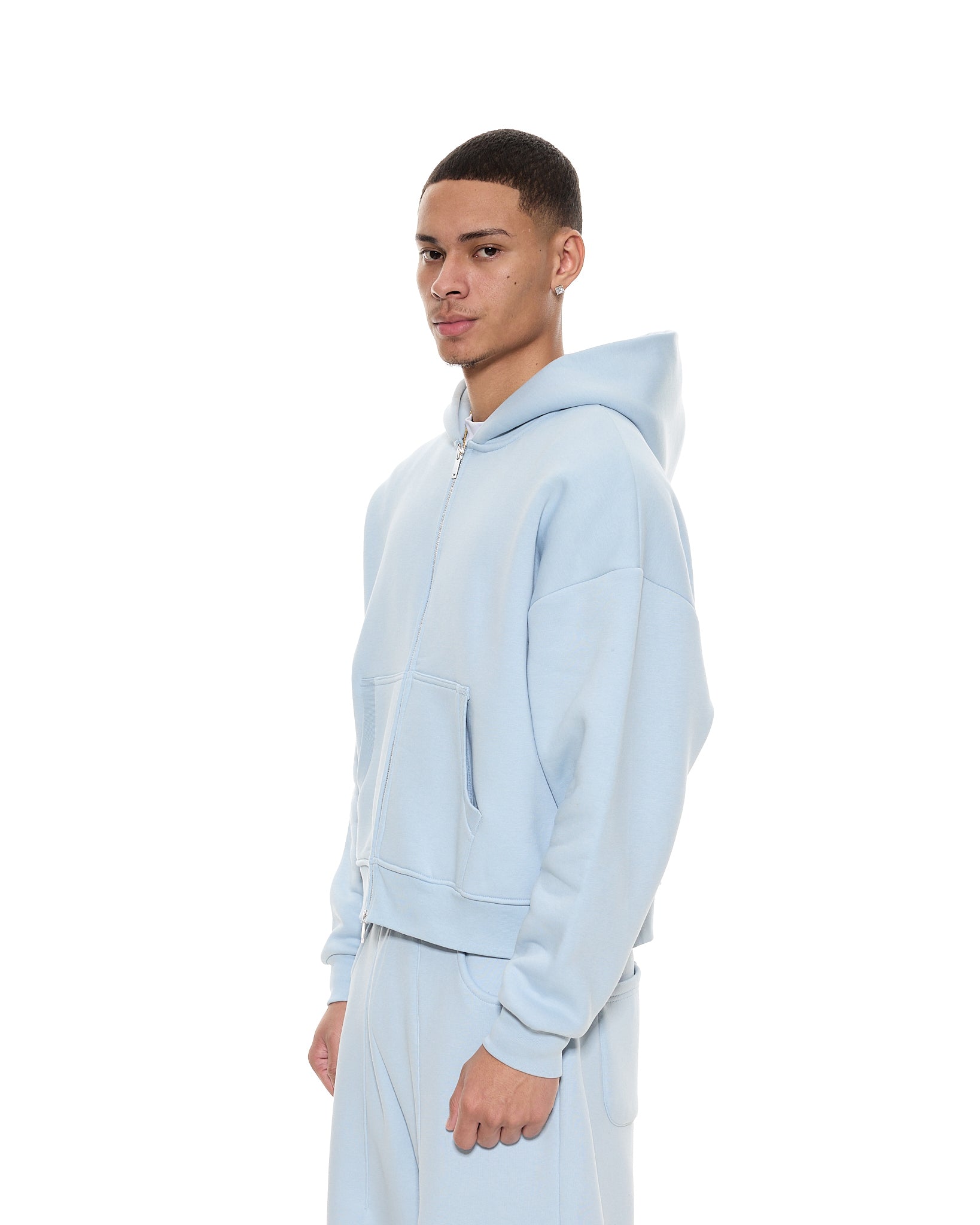 COZY ZIP UP - GLACIER - SWEATS EU