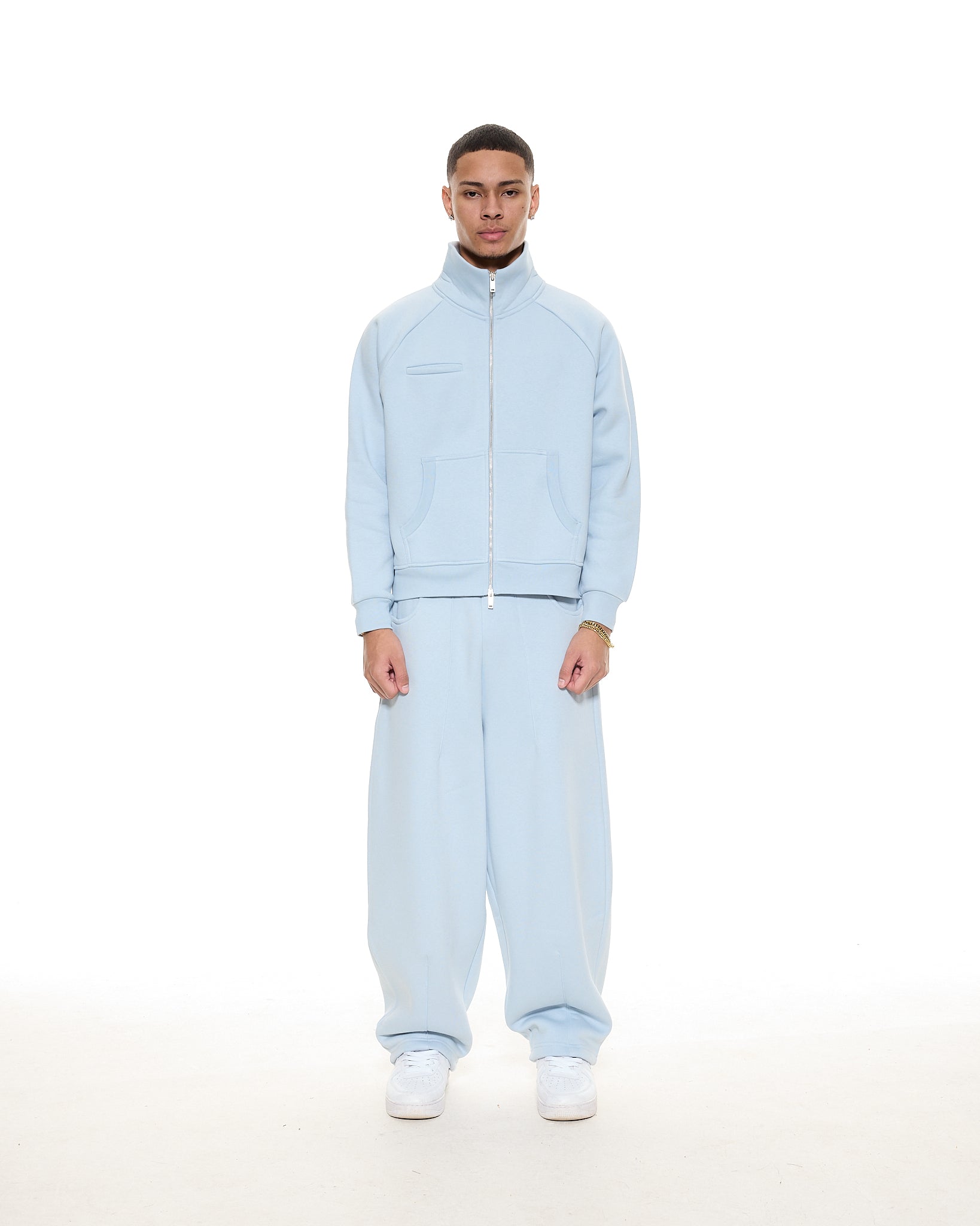 COZY TRACK JACKET - GLACIER - SWEATS EU