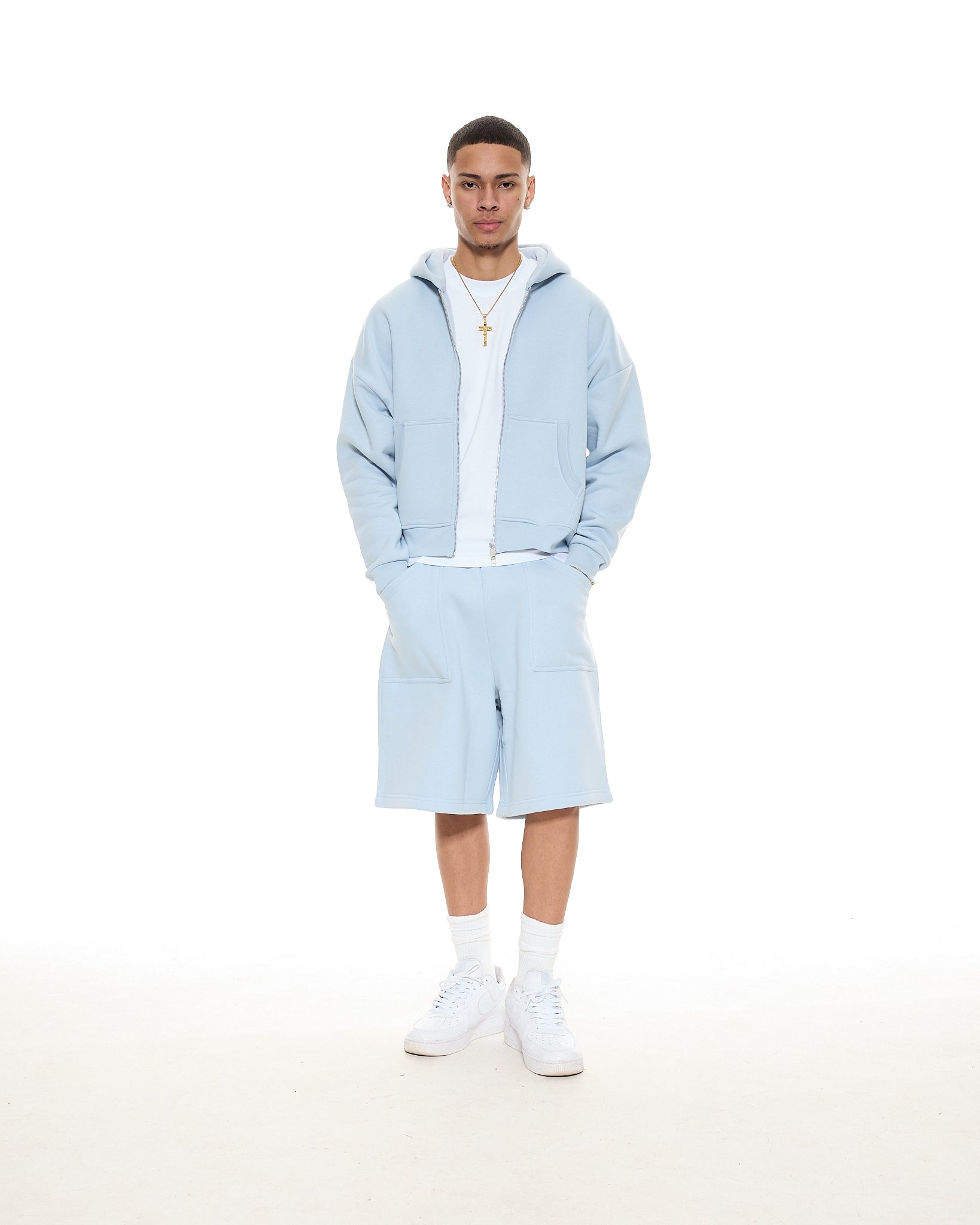 COZY SHORTS - GLACIER - SWEATS EU