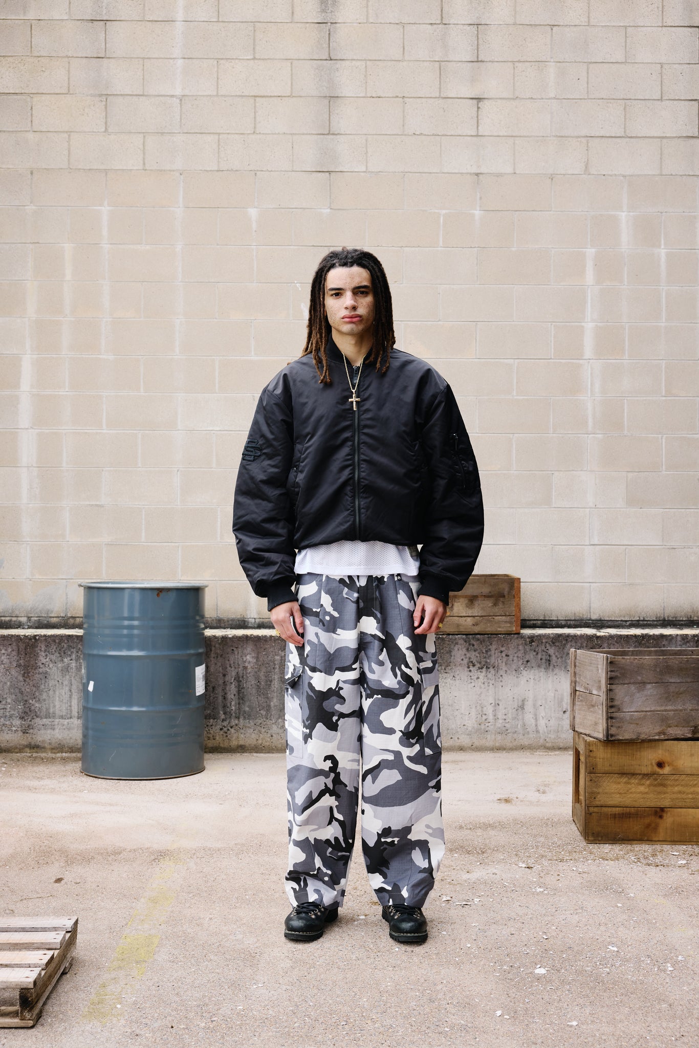 CARGO PANT - SNOW CAMO - SWEATS EU