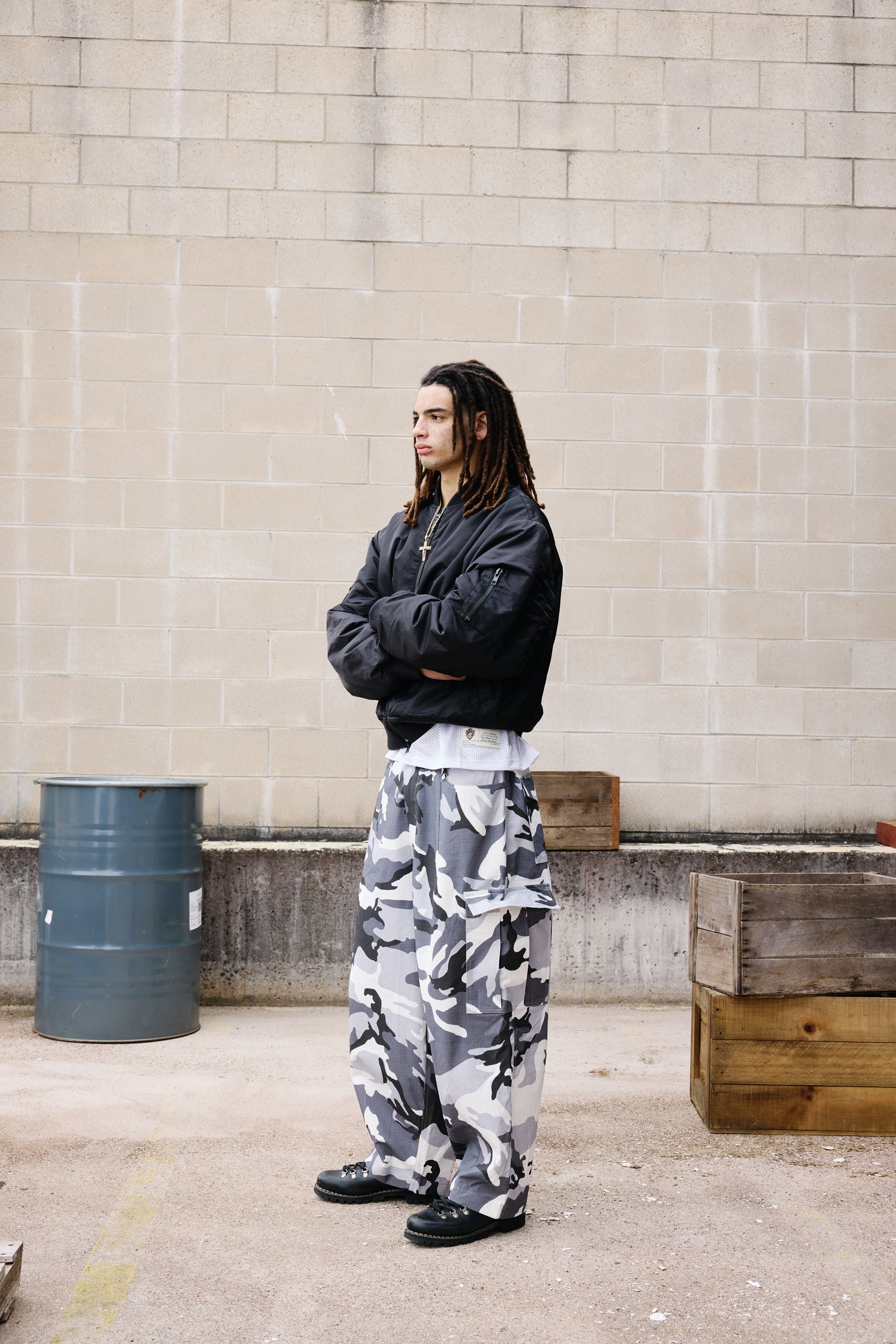 CARGO PANT - SNOW CAMO - SWEATS EU