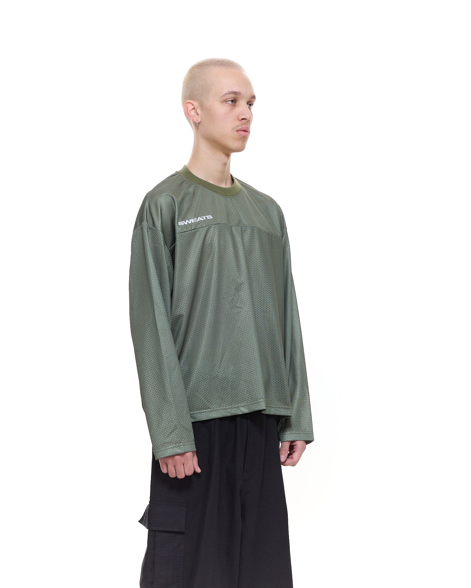 MESH LS T-SHIRT - SAGE - SWEATS EU