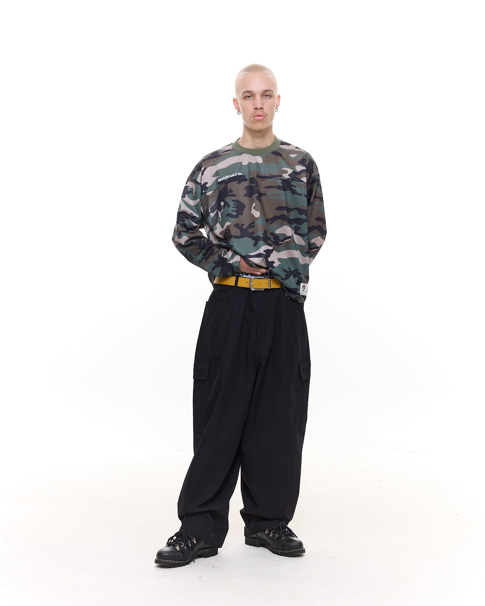 MESH LS T-SHIRT - CAMO - SWEATS EU