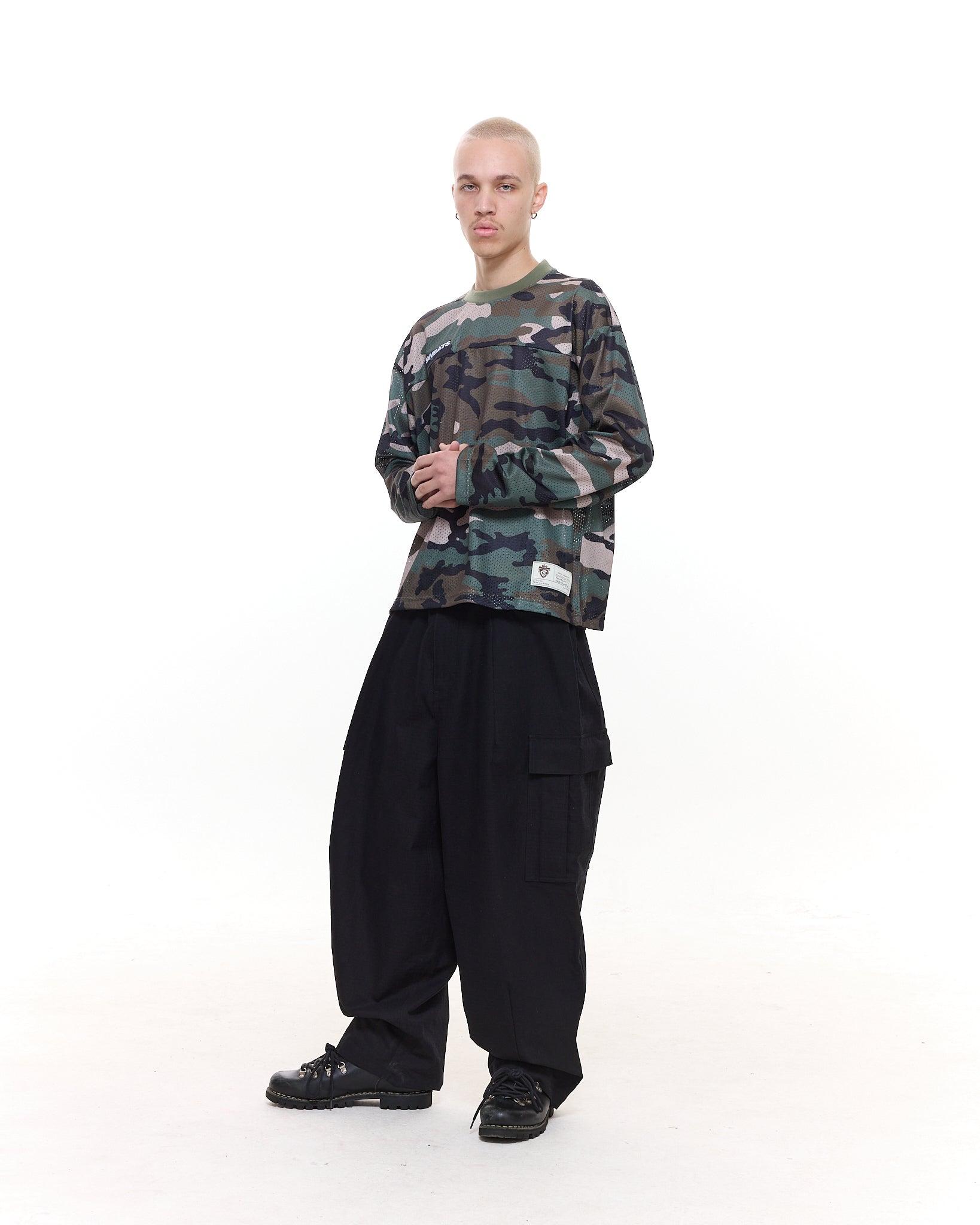 MESH LS T-SHIRT - CAMO - SWEATS EU
