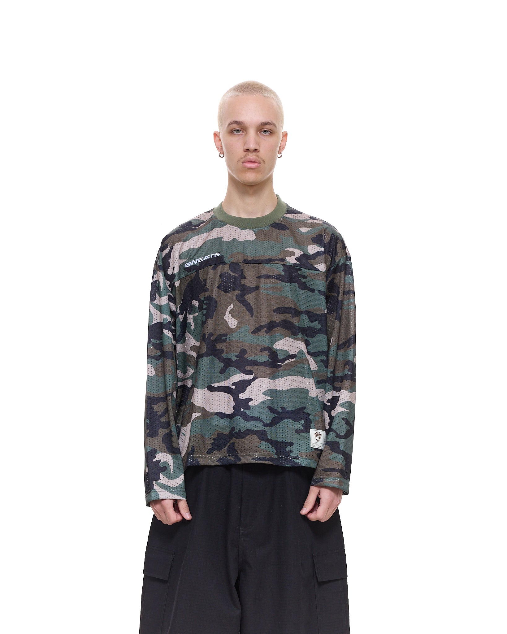 MESH LS T-SHIRT - CAMO - SWEATS EU
