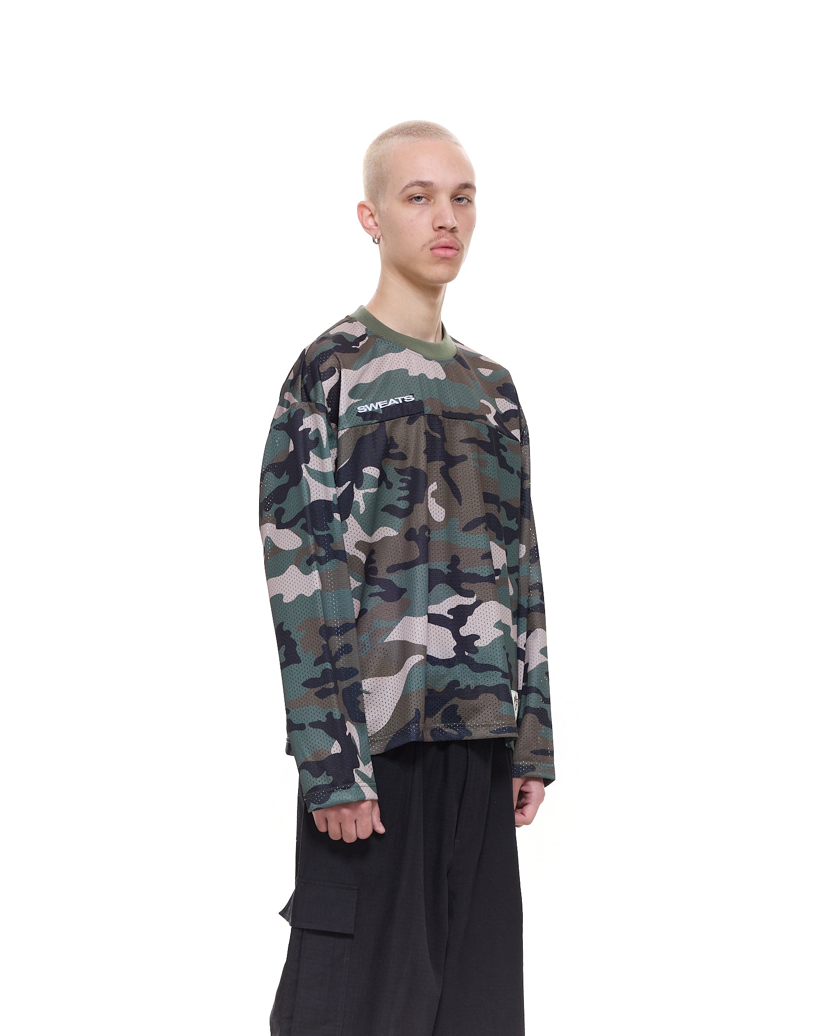 MESH LS T-SHIRT - CAMO - SWEATS EU