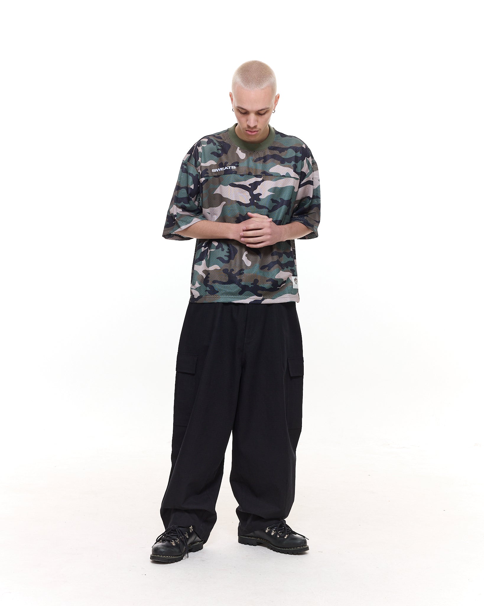 MESH SS T-SHIRT - CAMO - SWEATS EU