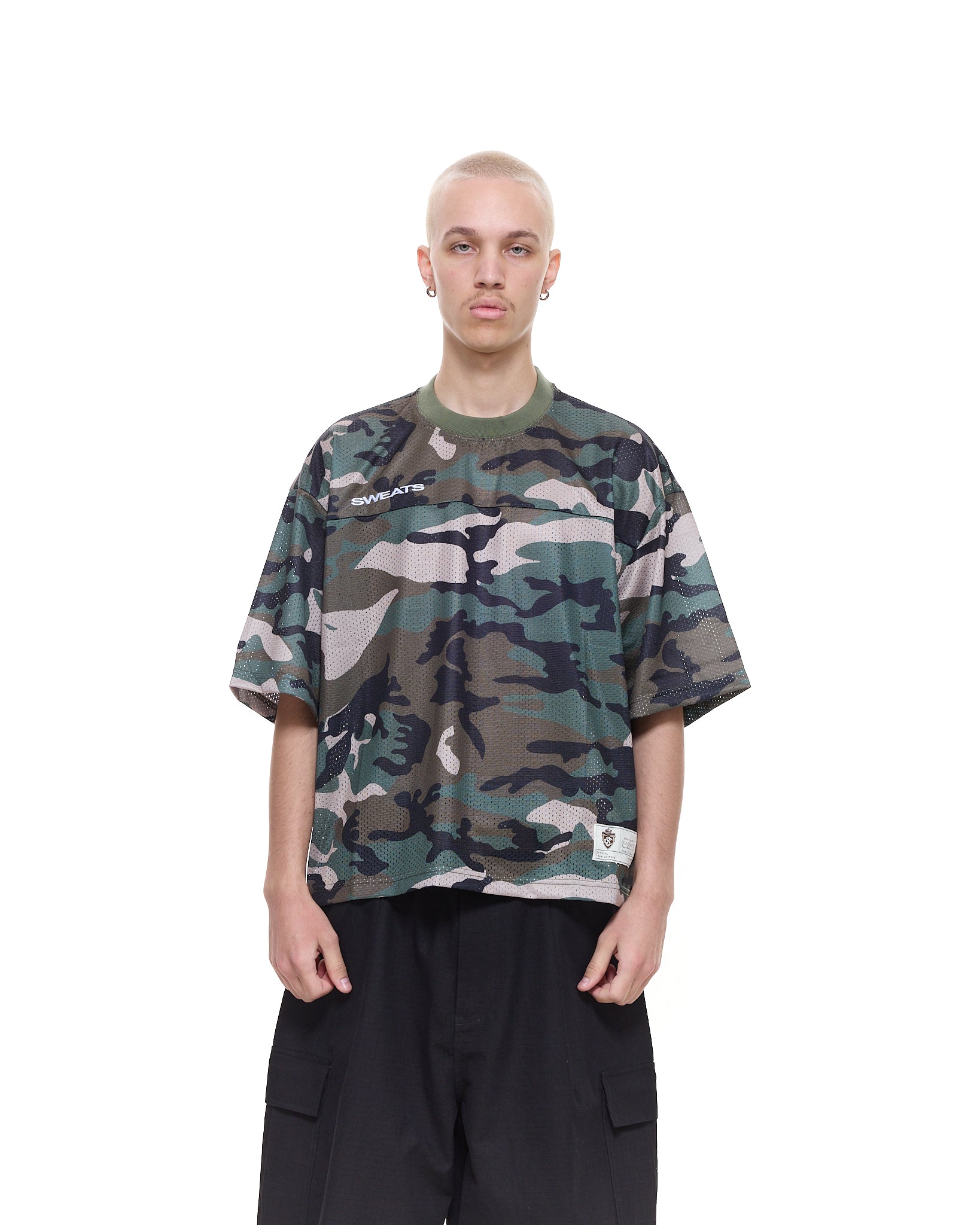 MESH SS T-SHIRT - CAMO - SWEATS EU