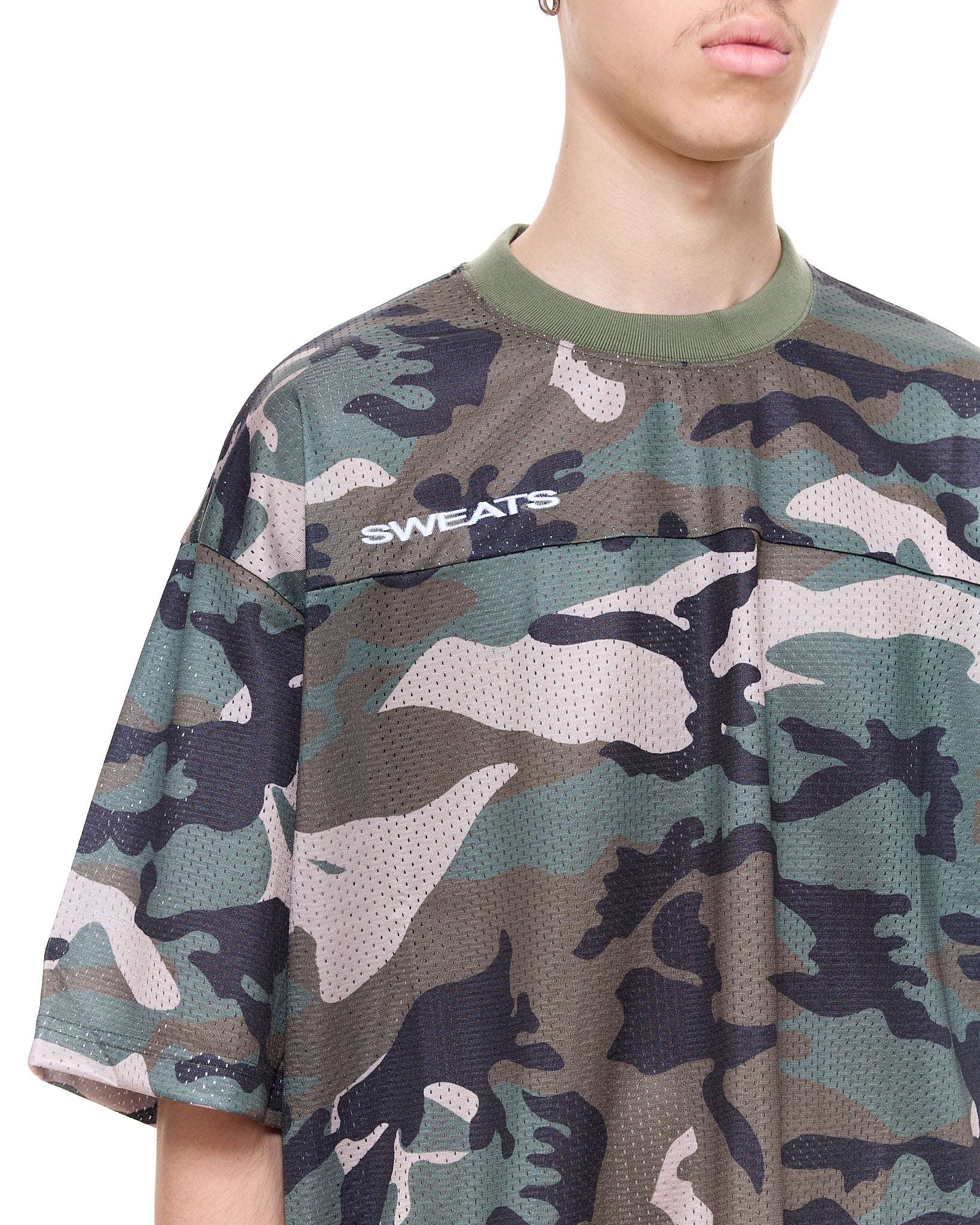 MESH SS T-SHIRT - CAMO - SWEATS EU