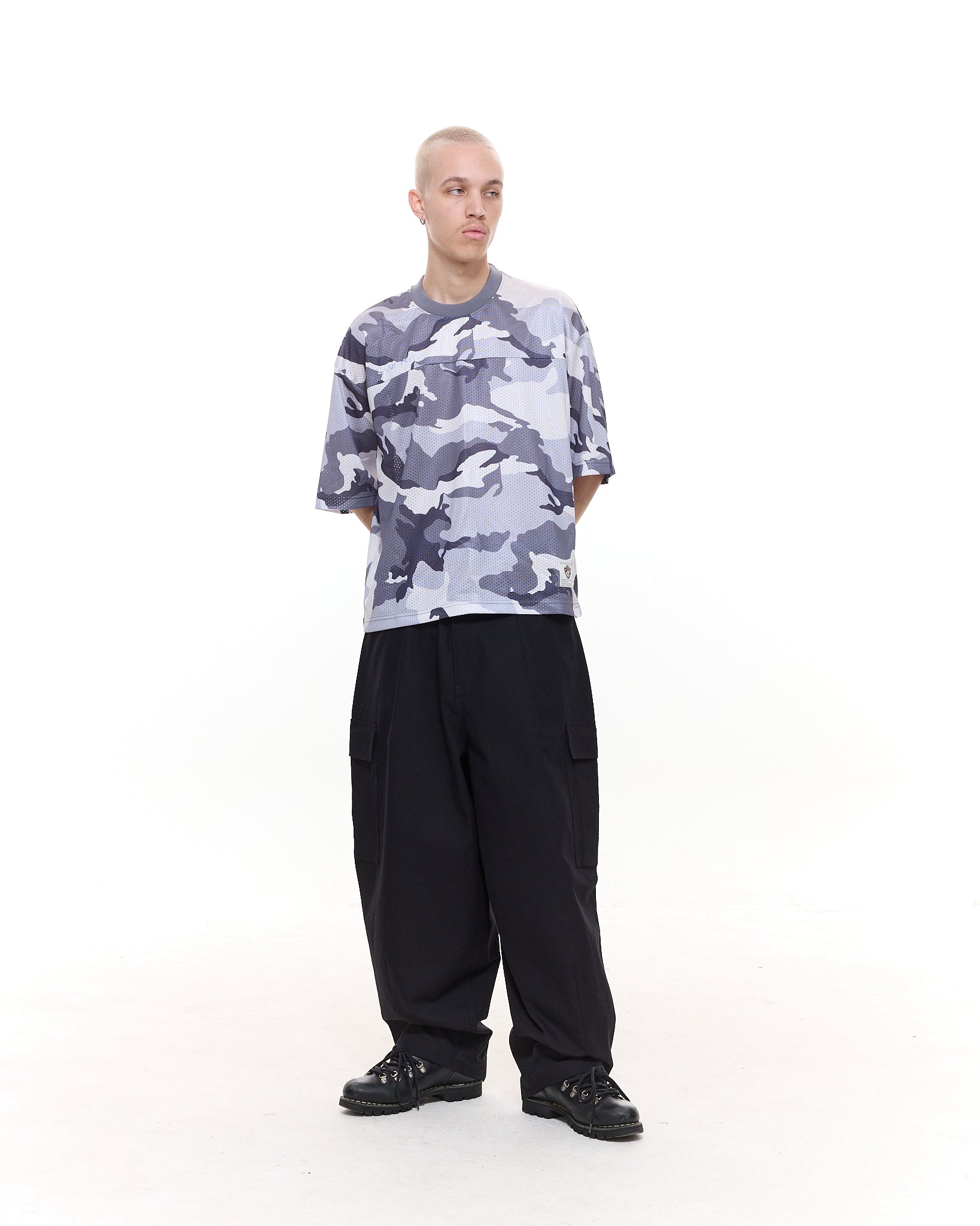MESH SS T-SHIRT - SNOW CAMO - SWEATS EU