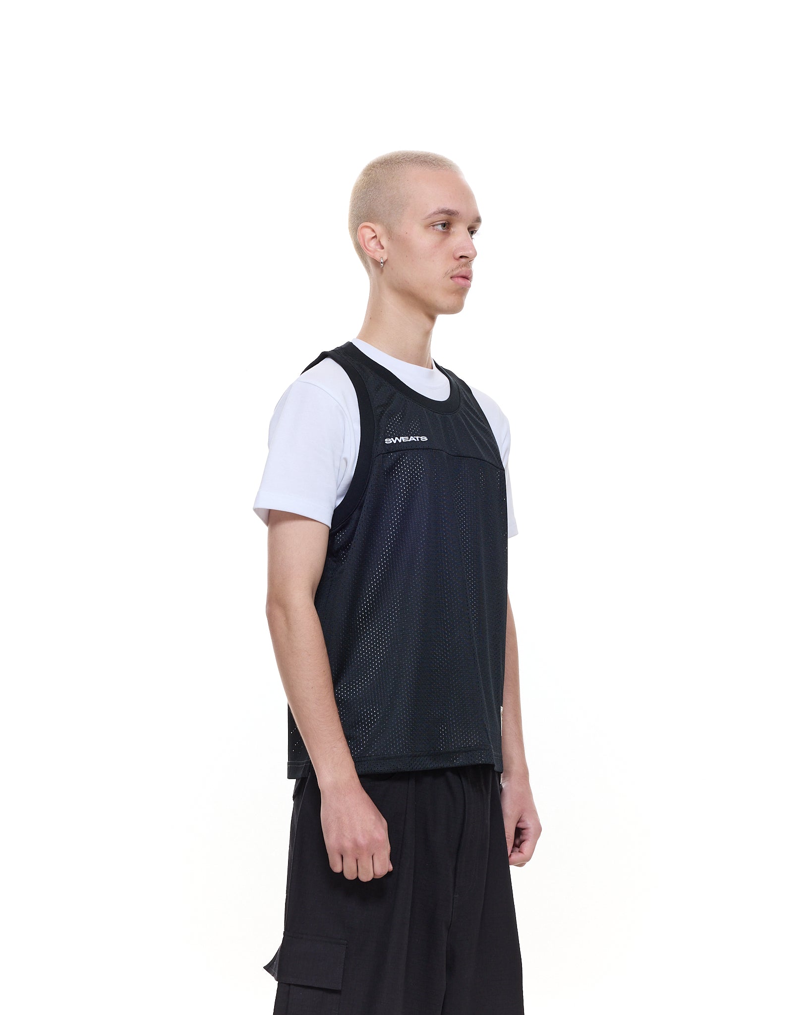 MESH SINGLET - BLACK - SWEATS EU