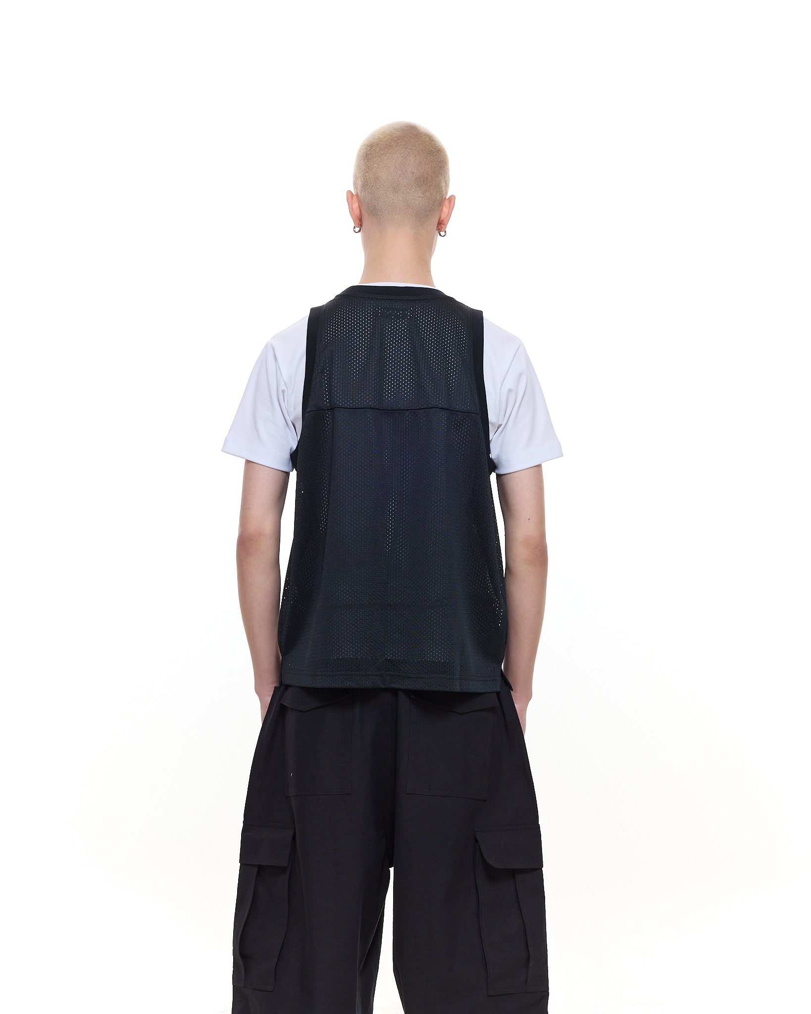 MESH SINGLET - BLACK - SWEATS EU